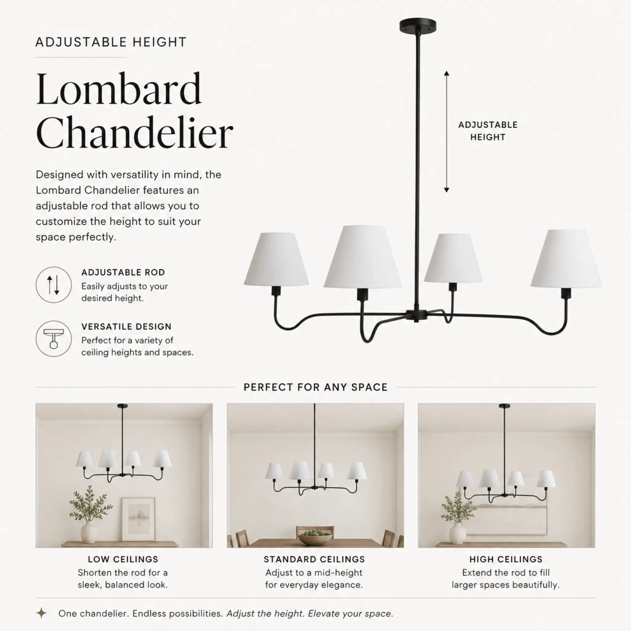 The Finished Dining Chandelier