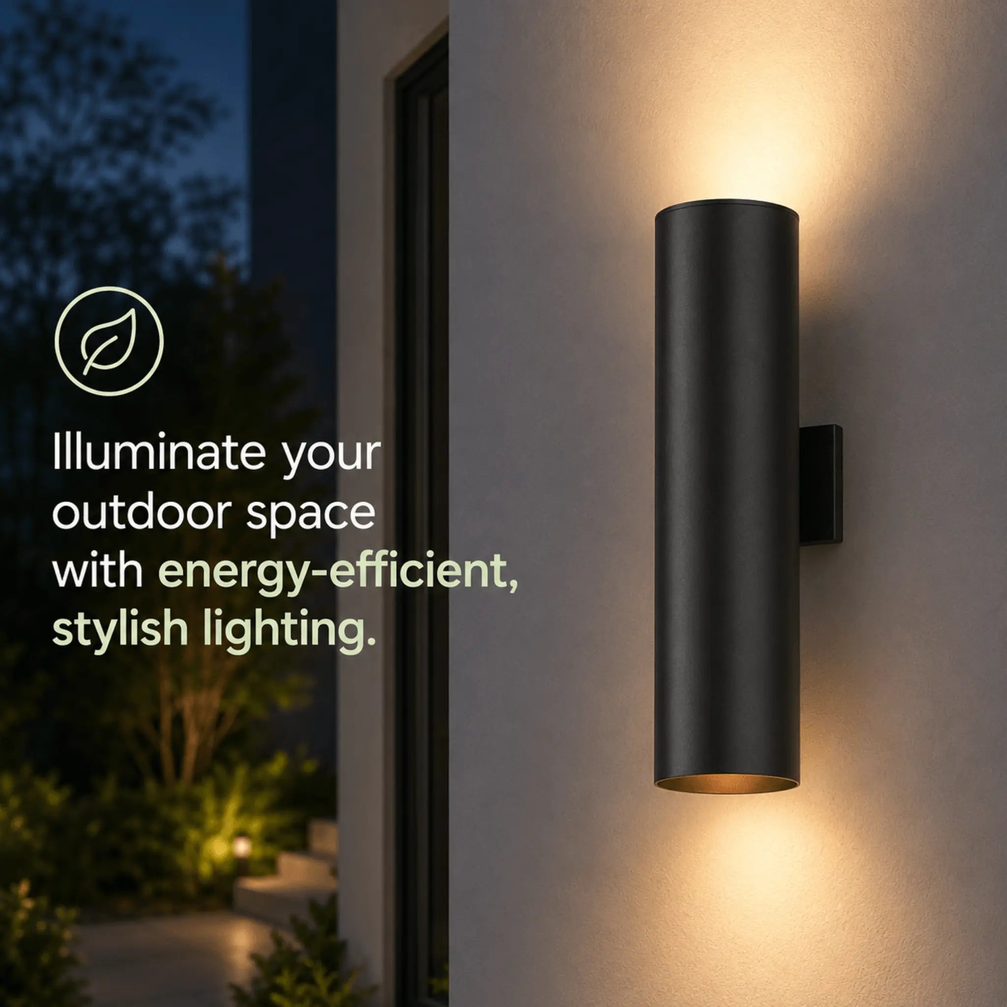 The Finished Exterior Cylinder Light