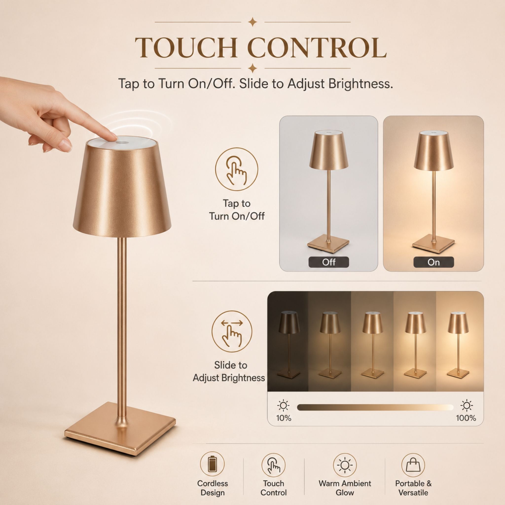 The Restaurant Glow Cordless Lamp