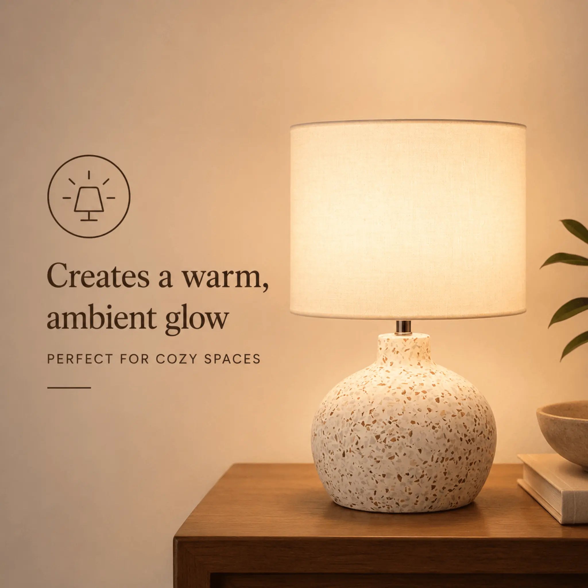 The Sculpted Terrazzo Table Lamp
