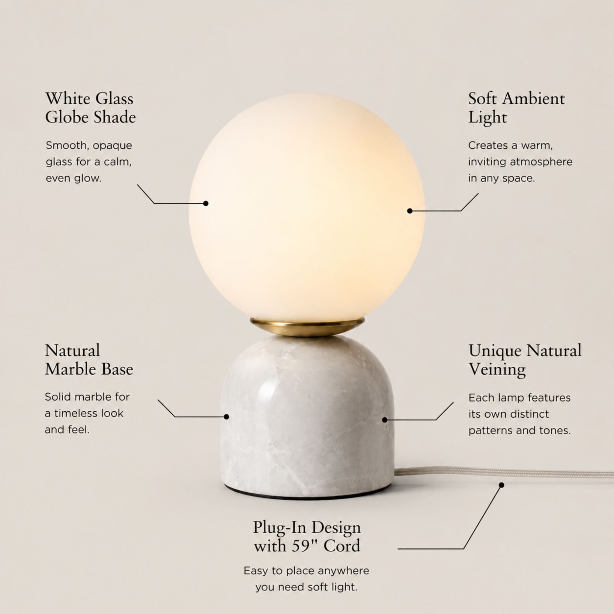 The Stone Glow Table Lamp