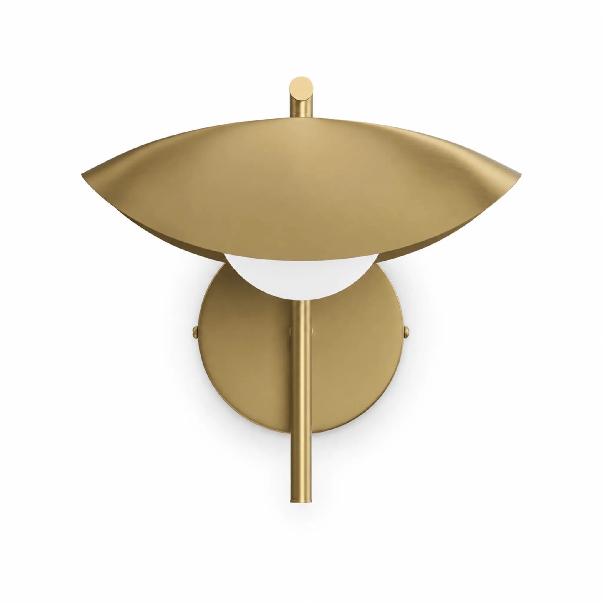 The Warm Glow Brass Sconce