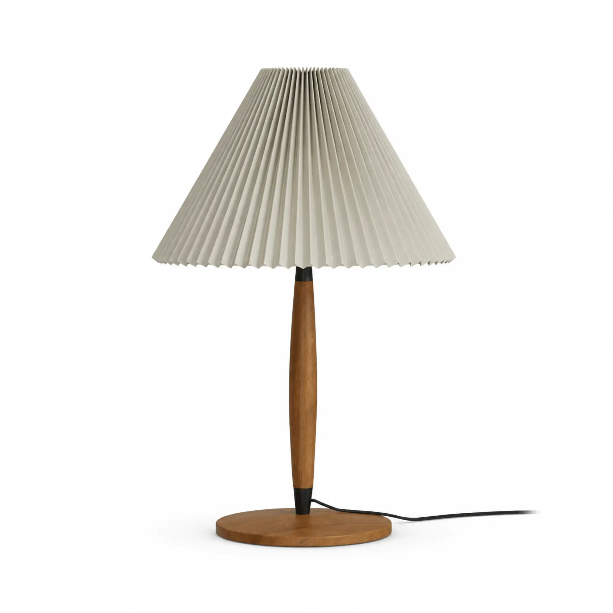 The Warm Glow Walnut Table Lamp