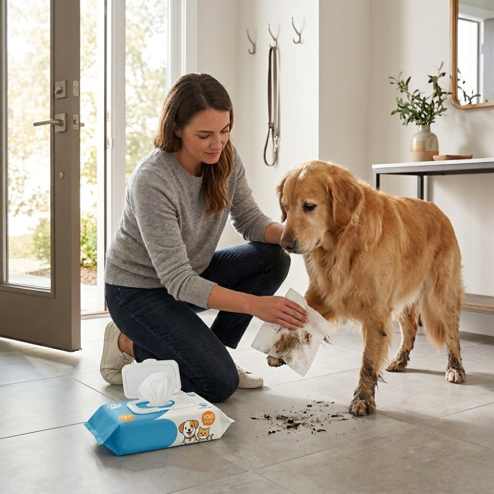 La lingette PawWipe Pet Pro — 100 lingettes. 100 raisons d'aimer encore plus vos animaux de compagnie