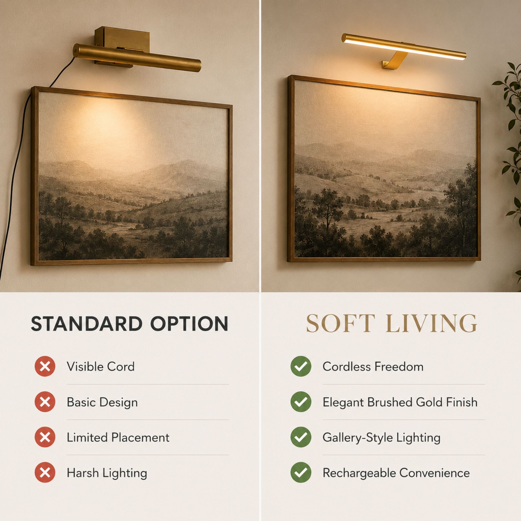 The Gallery Cordless Picture Light