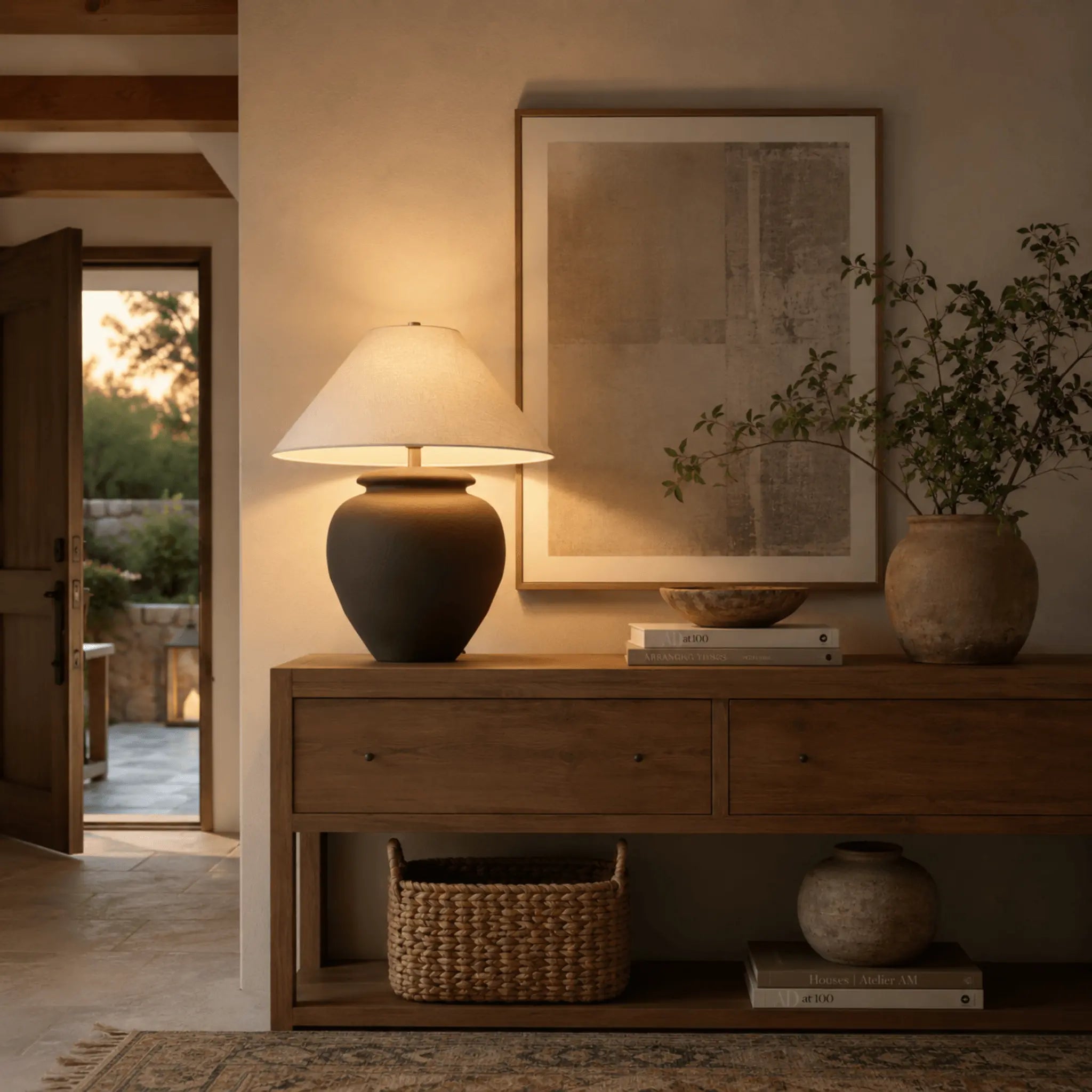 The Grounded Ceramic Table Lamp