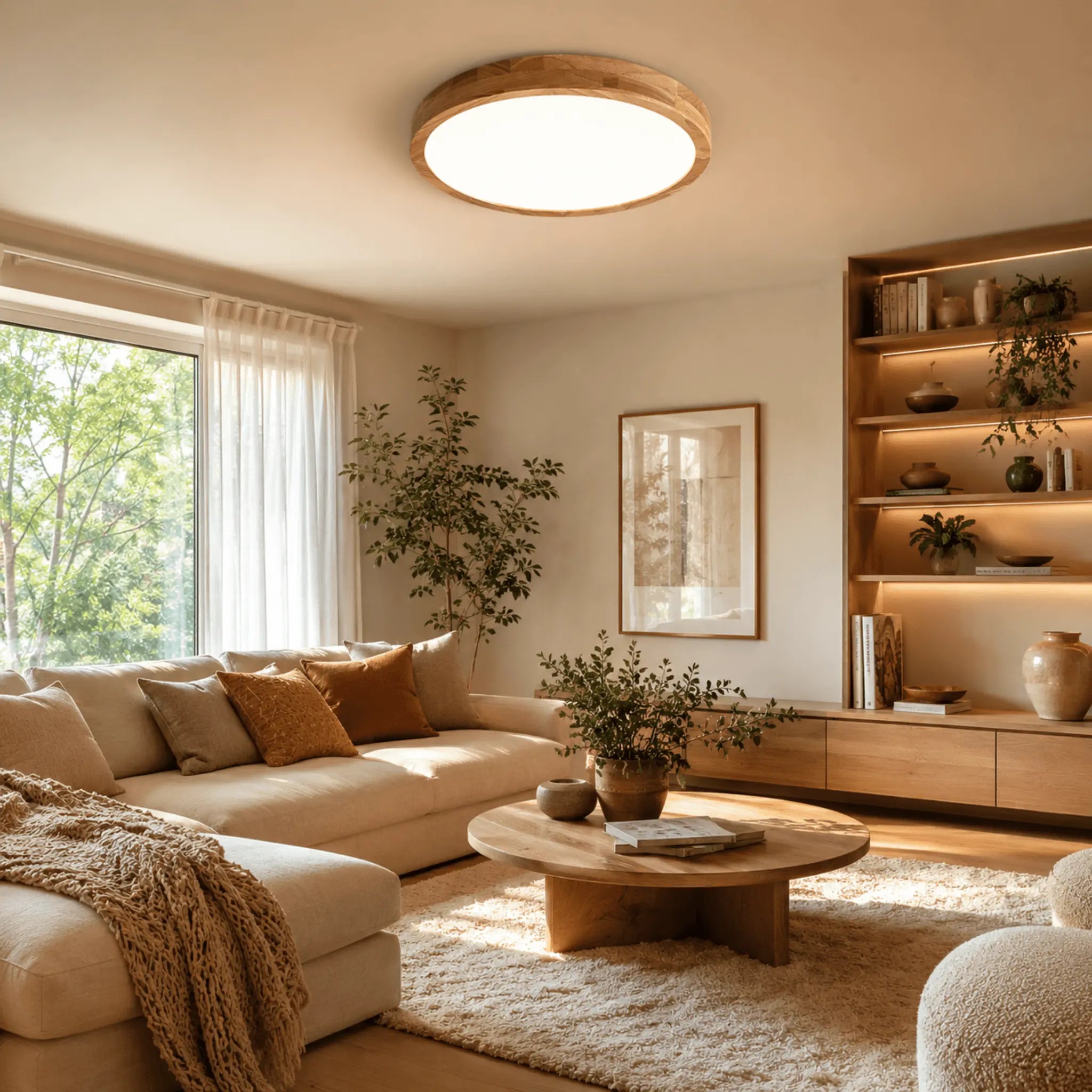 The Warm Geometry Ceiling Light