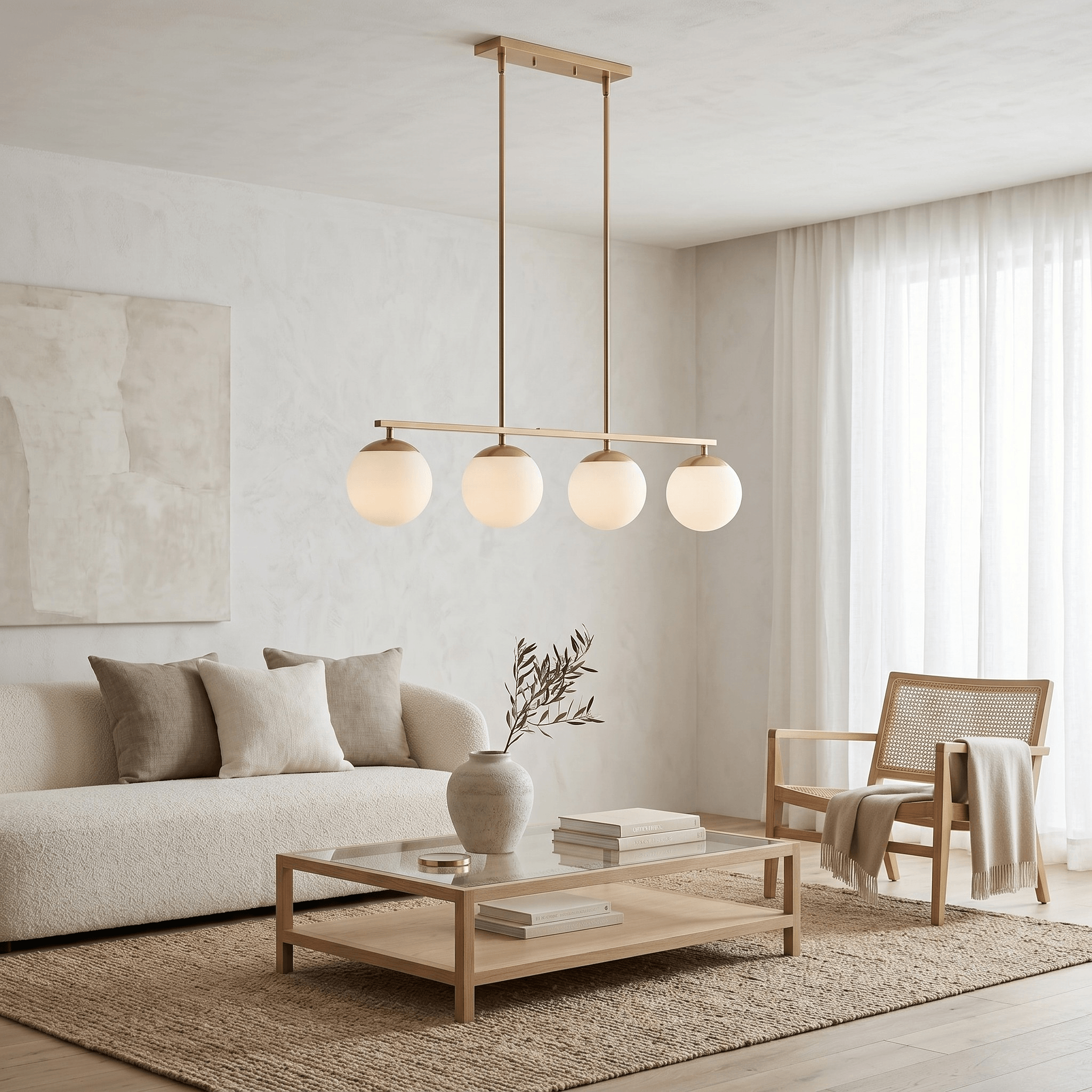 The Warm Glow Moon Chandelier