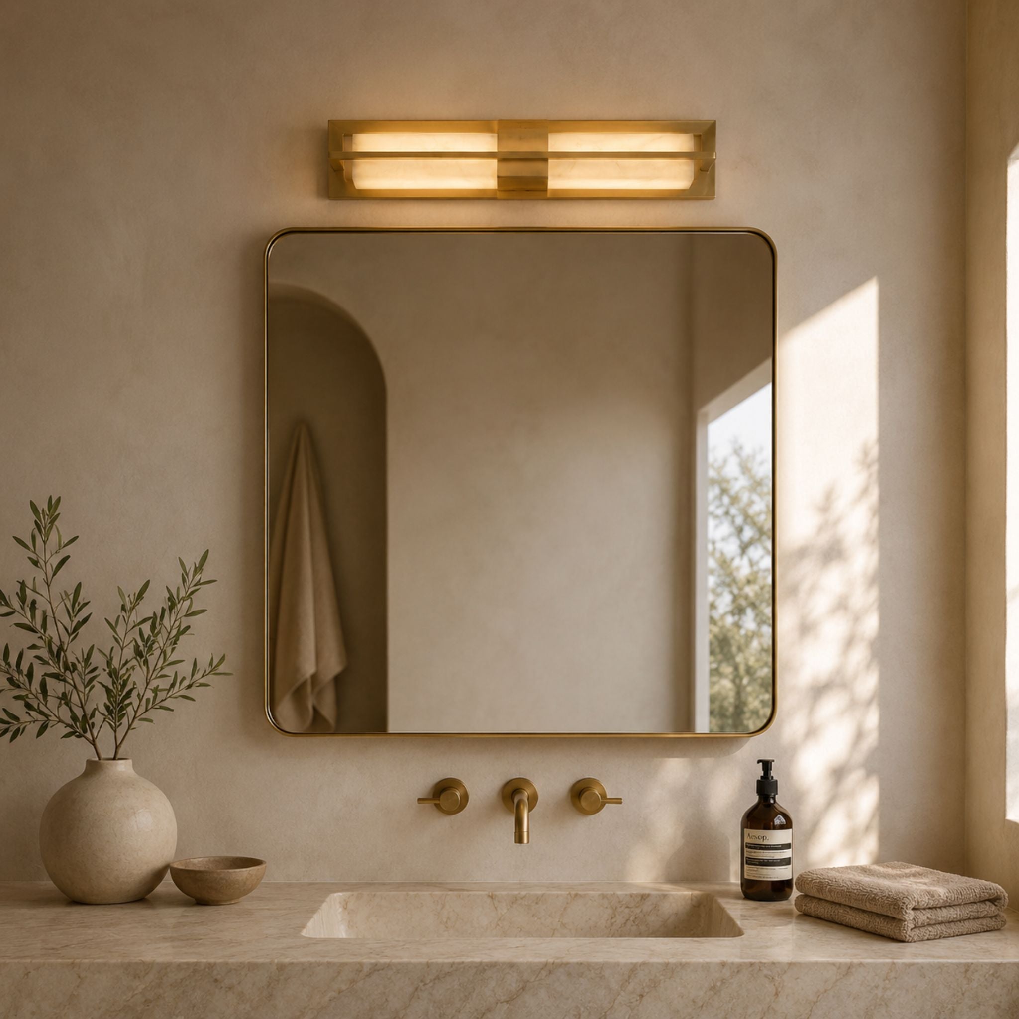 The Opaline Gold Wall Light