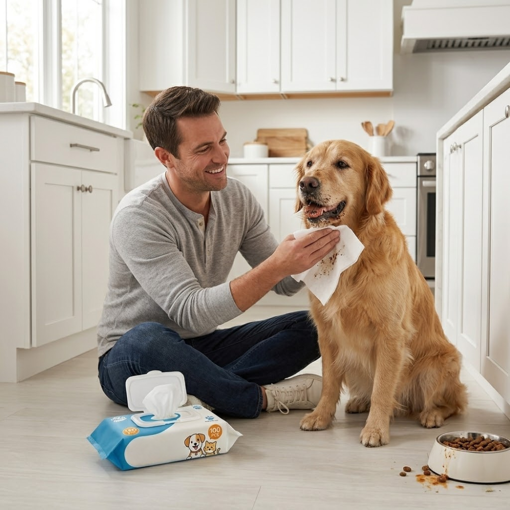 La lingette PawWipe Pet Pro — 100 lingettes. 100 raisons d'aimer encore plus vos animaux de compagnie