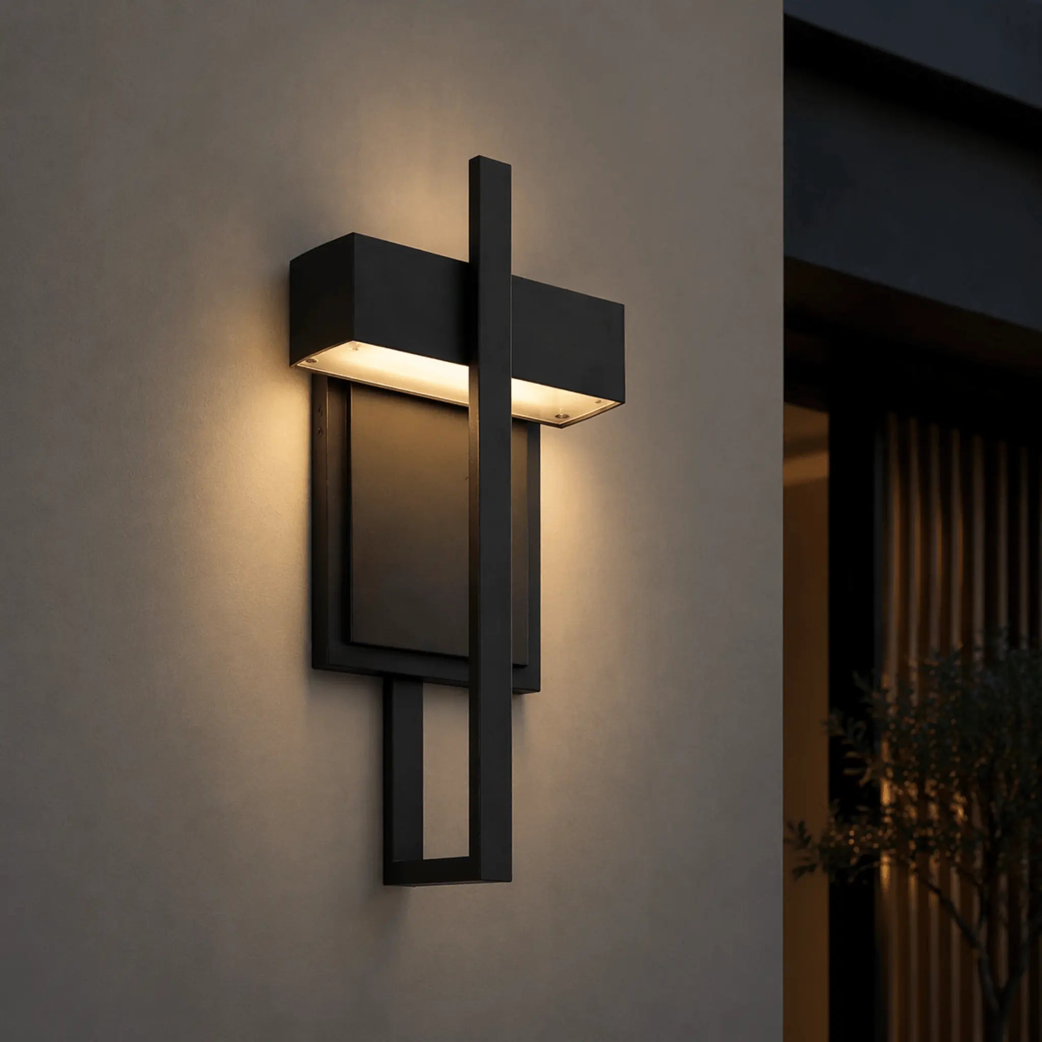 Soft Living Angular Outdoor LED Wall Light