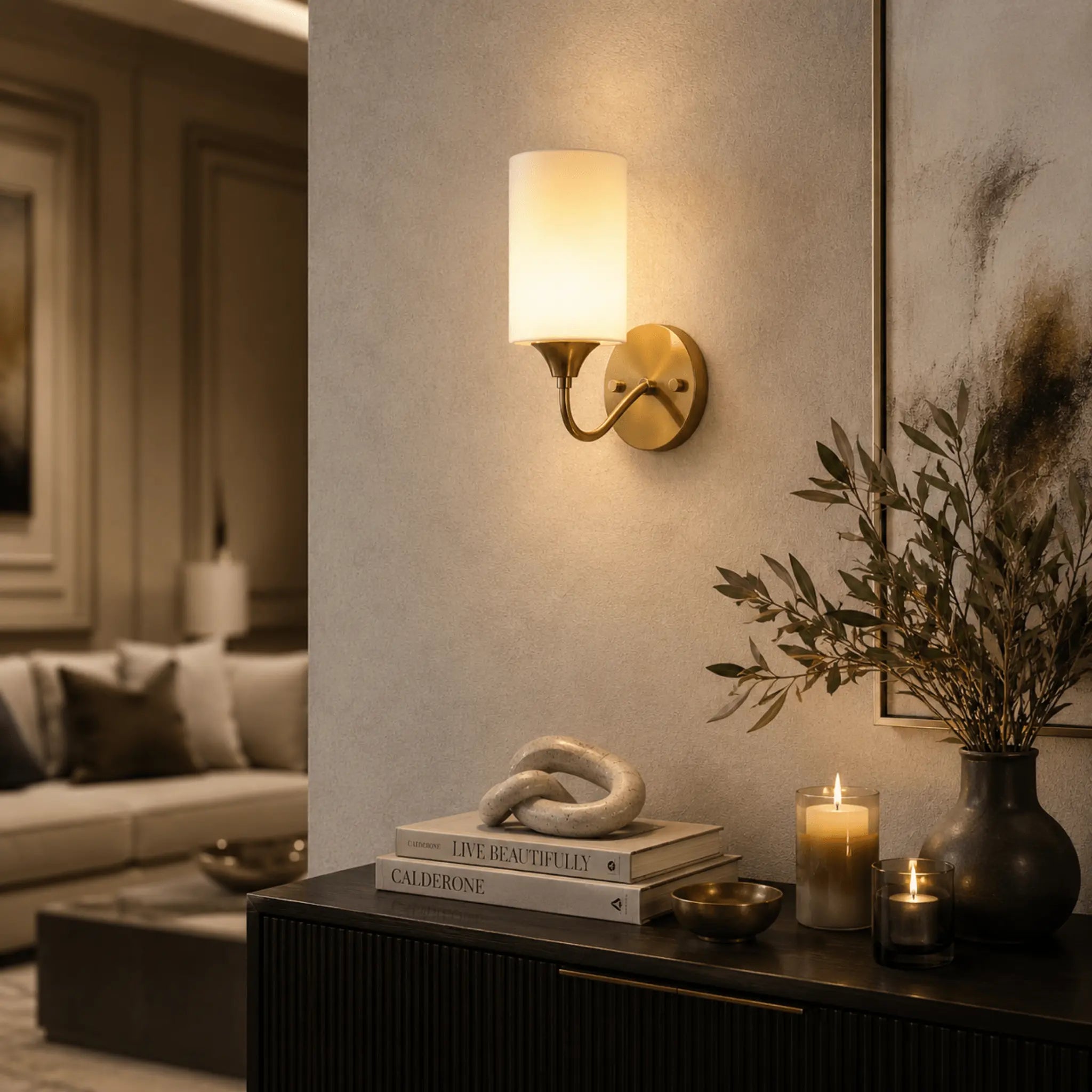 The Mayfair Brass Wall Sconce