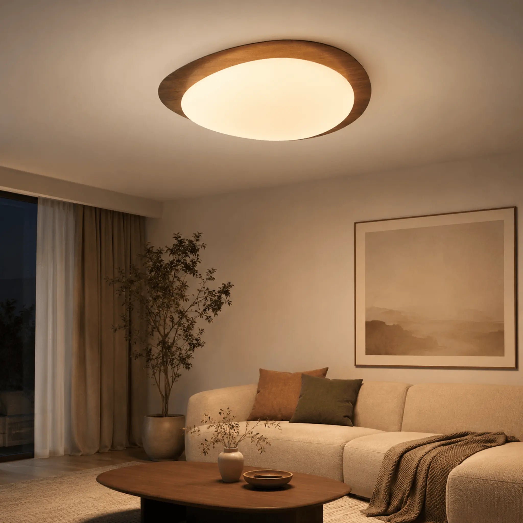 The Soft Pebble Ceiling Light