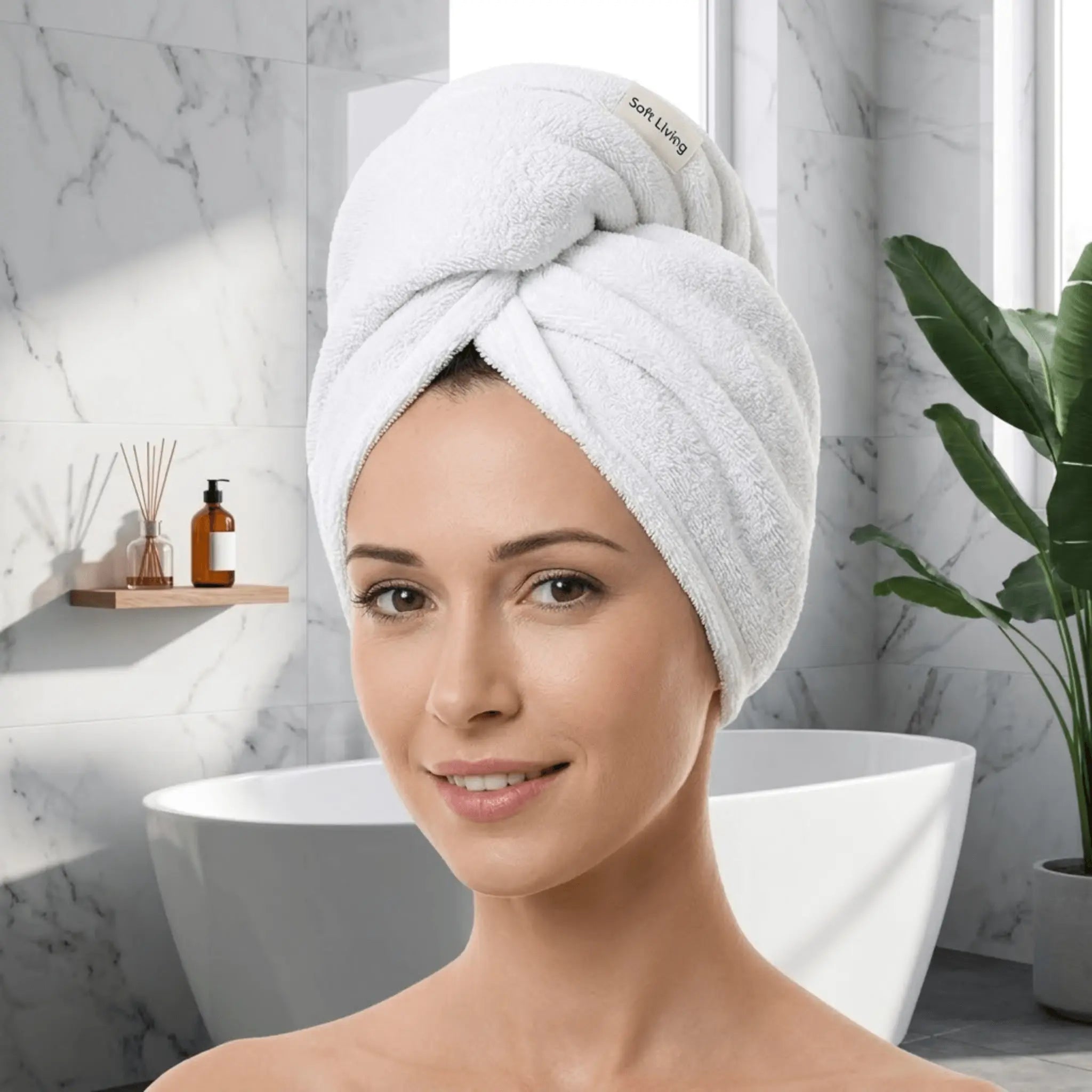 The Everyday Cotton Hair Towel