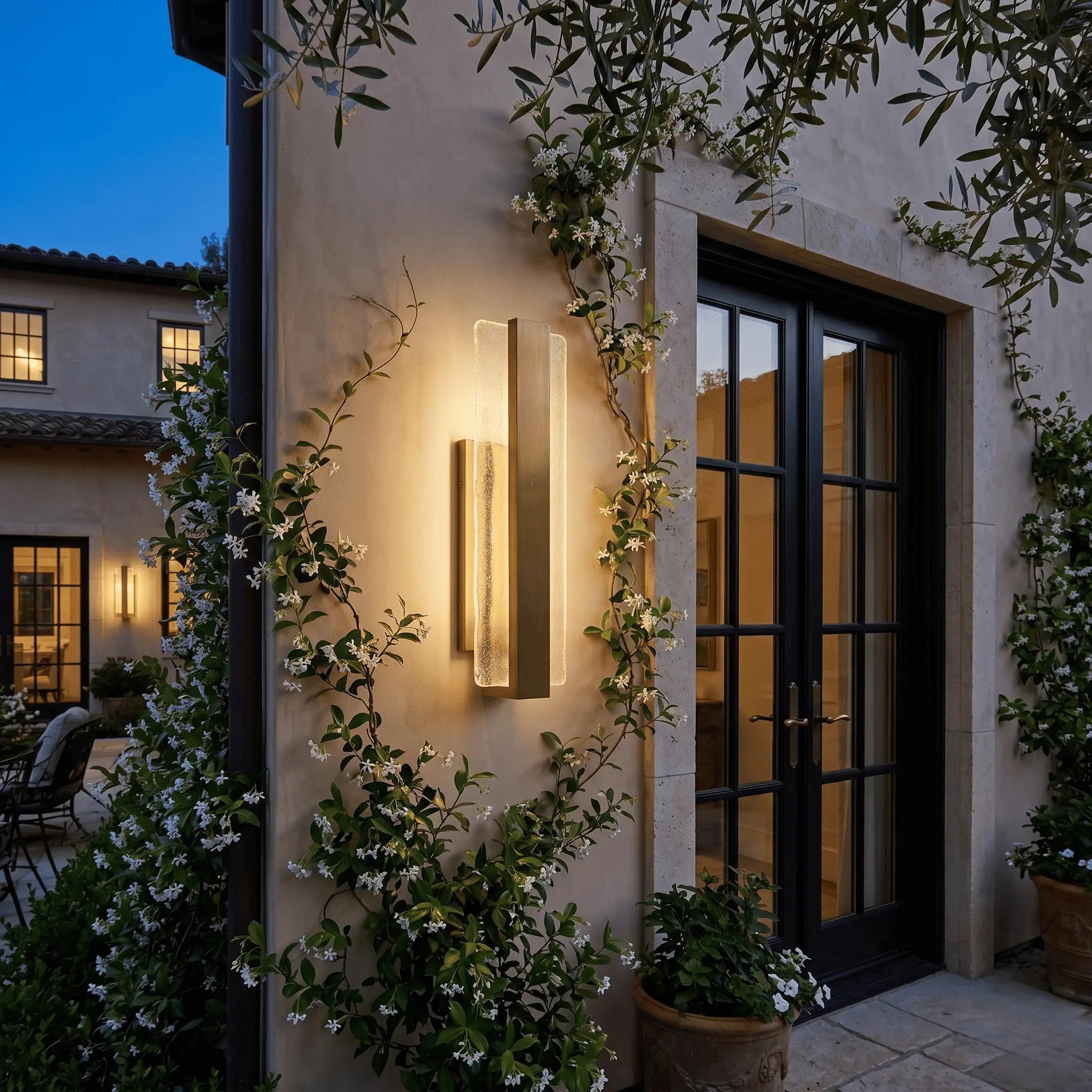 The Curb Appeal Brass Outdoor Light
