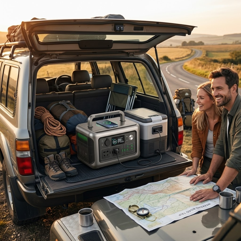 Soft Living LiteTrek 600W Portable Power Station - 299Wh LiFePO4 Solar Generator for Camping & Outdoors