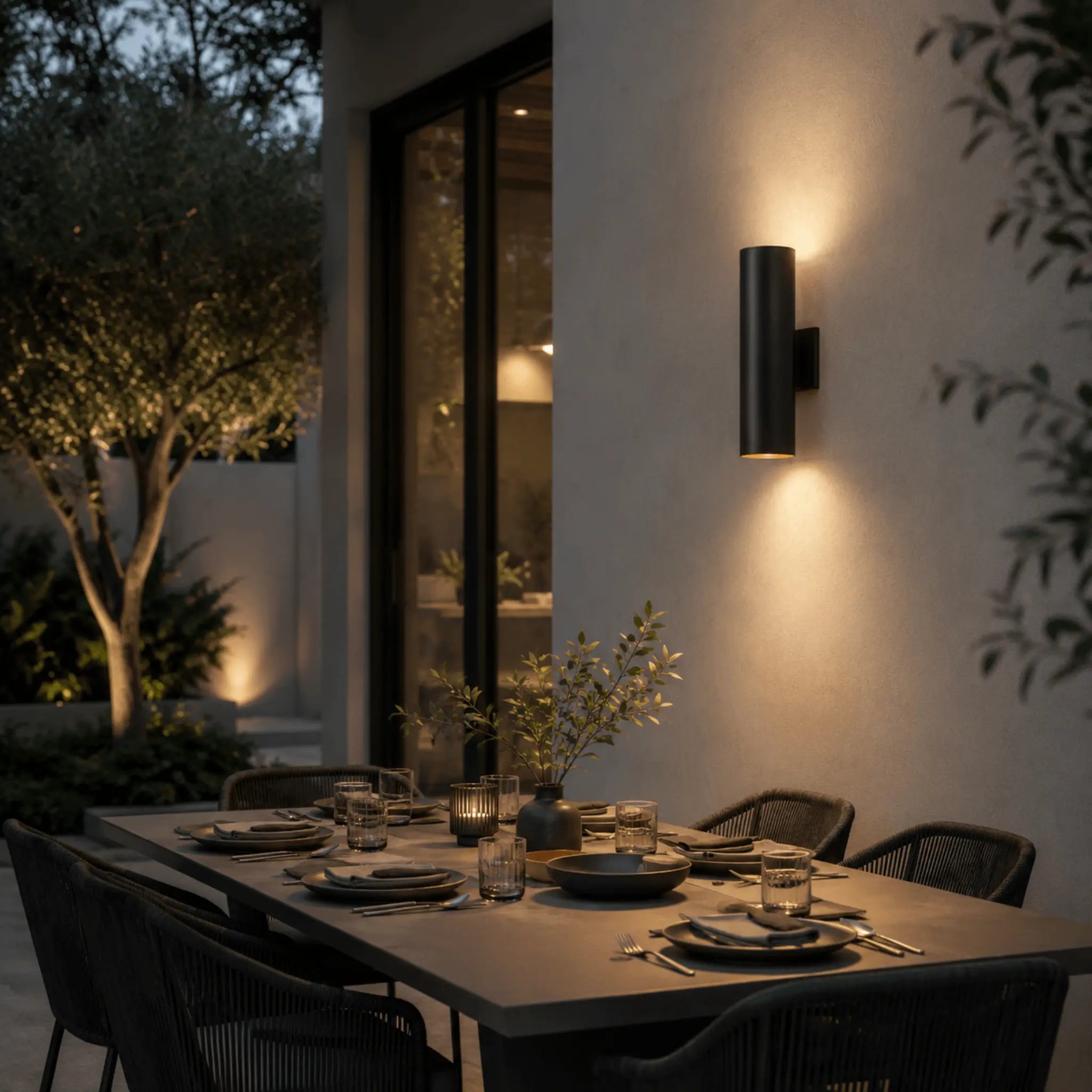 The Finished Exterior Cylinder Light