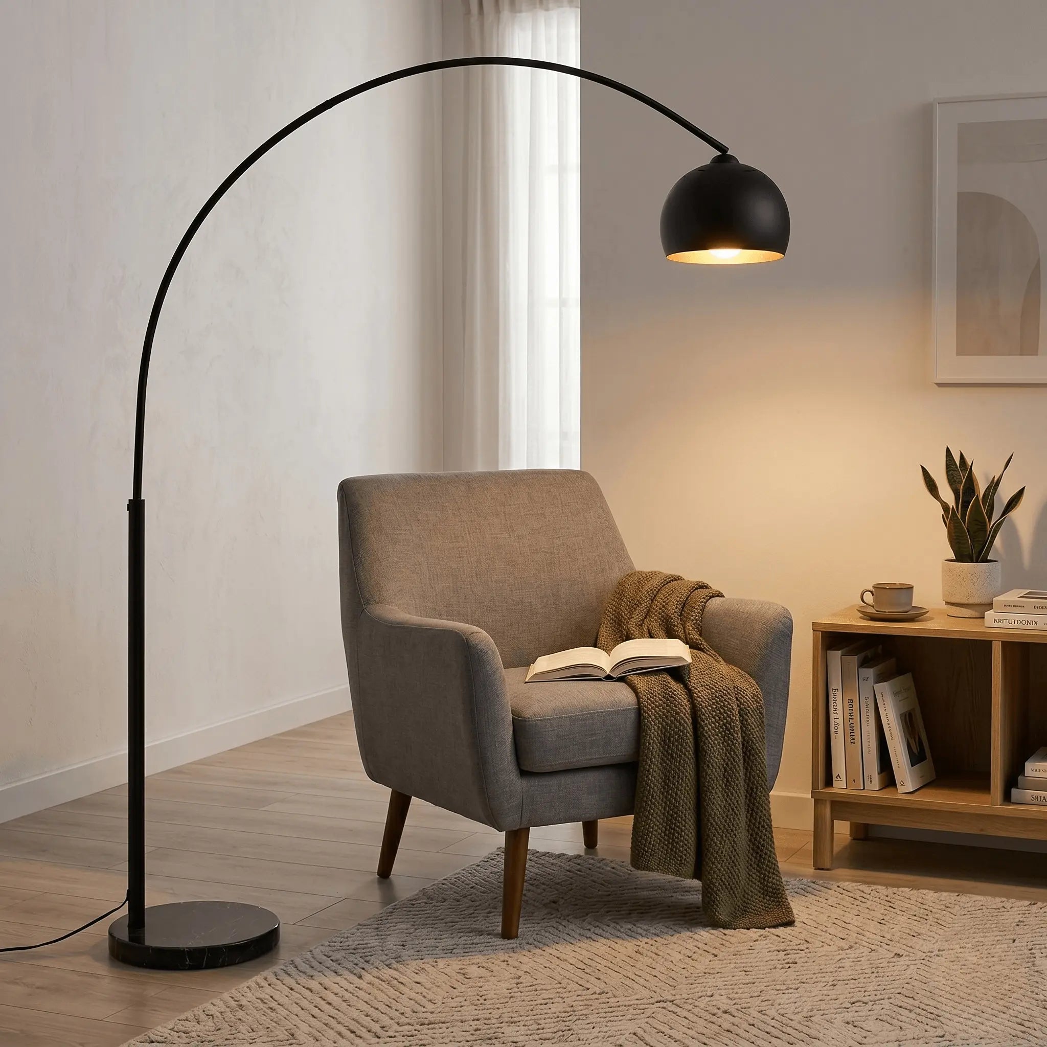 The Sculpted Arc Floor Lamp