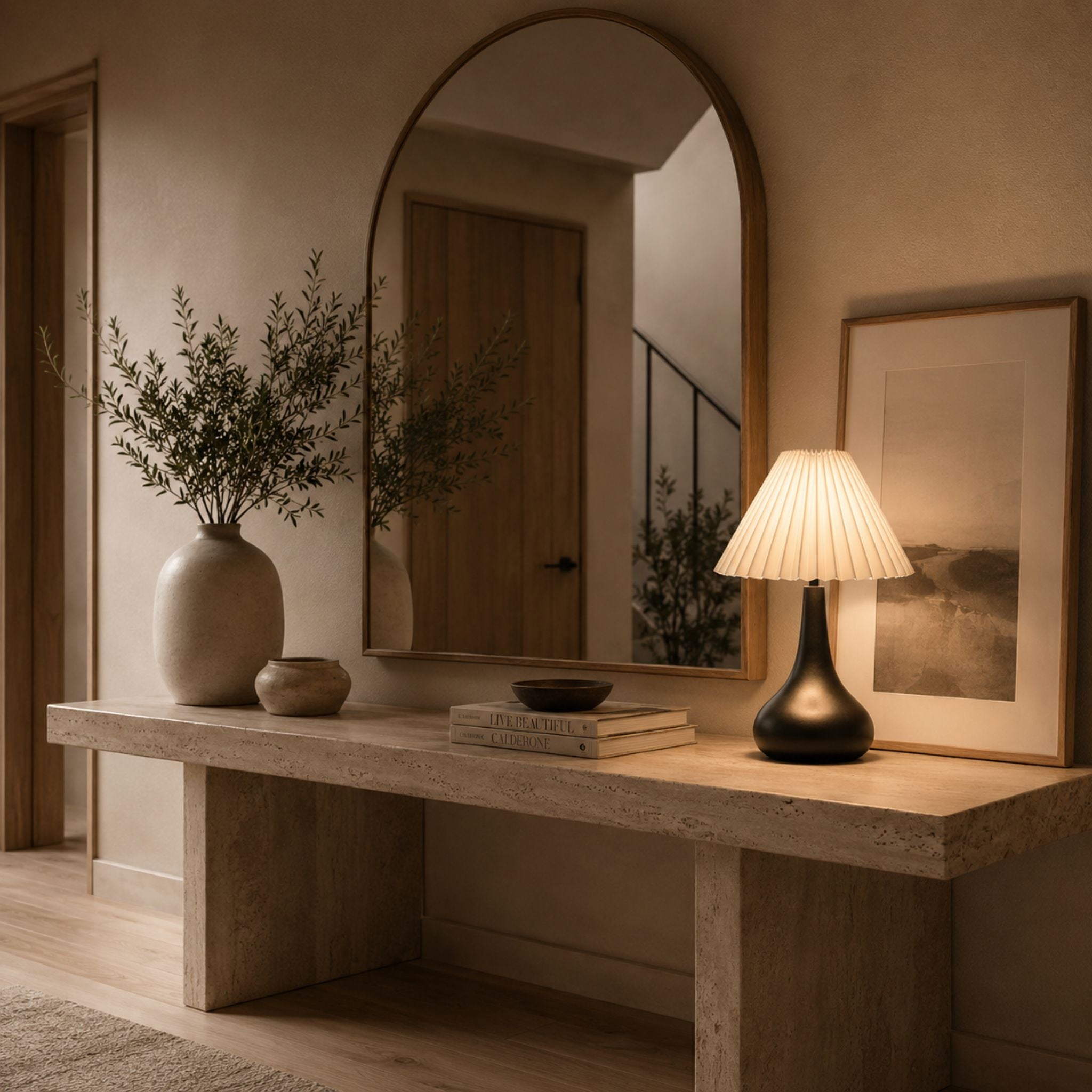 The Modern Pleated Shade Table Lamp
