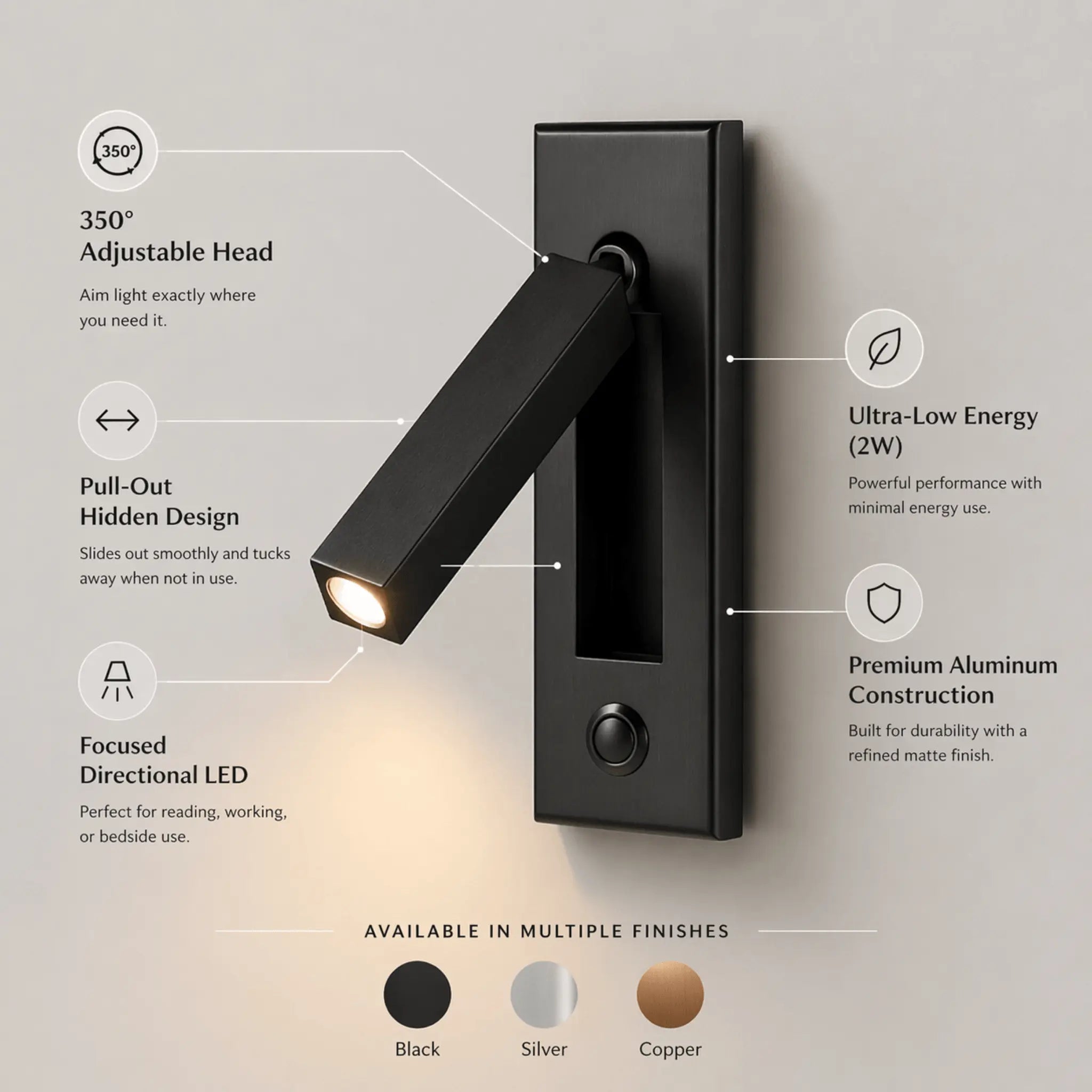 The Bedtime Reading Light — Read Comfortably Without Disturbing Your Partner In Bed