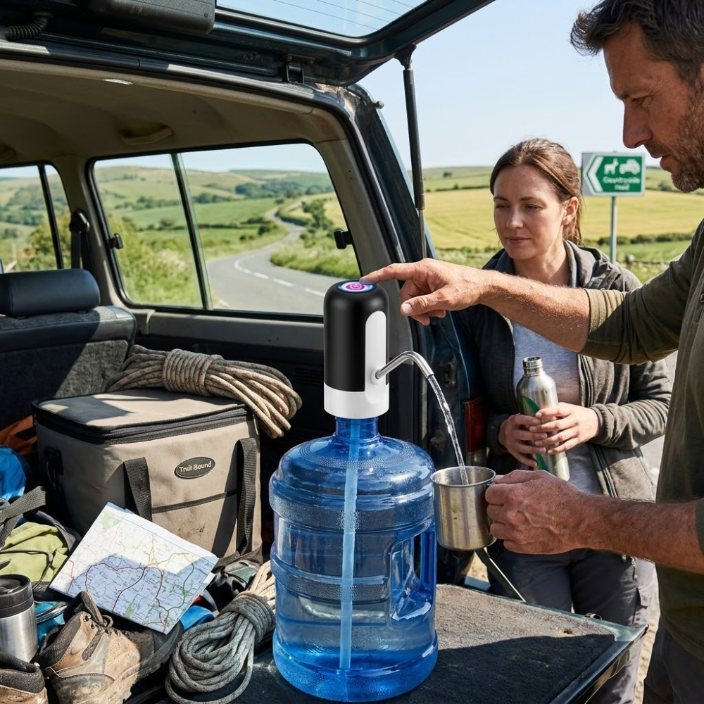 La LiteTrek HydroPress — De l'eau fraîche. Une seule touche. Partout.