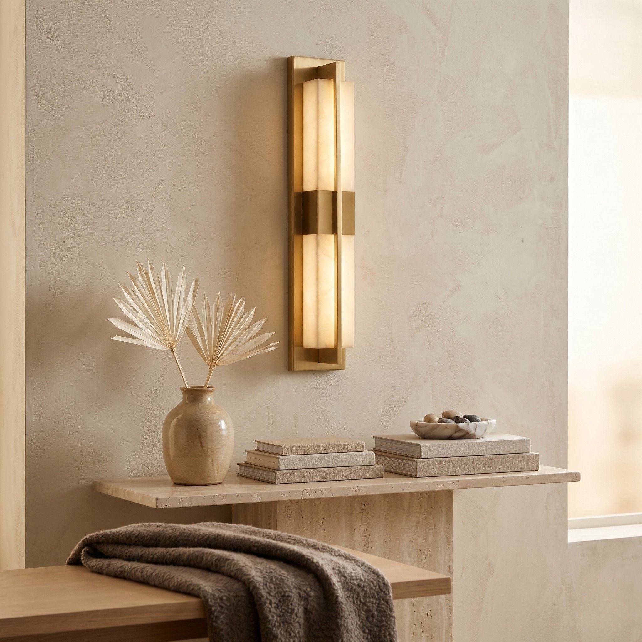 The Opaline Gold Wall Light