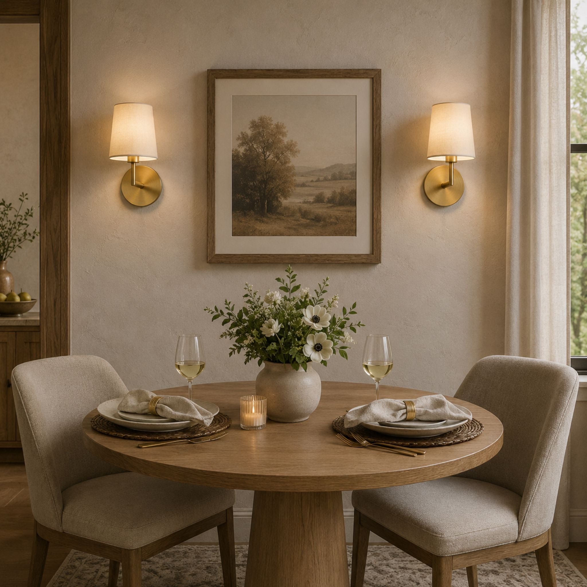 The Soft Glow Brass Sconce