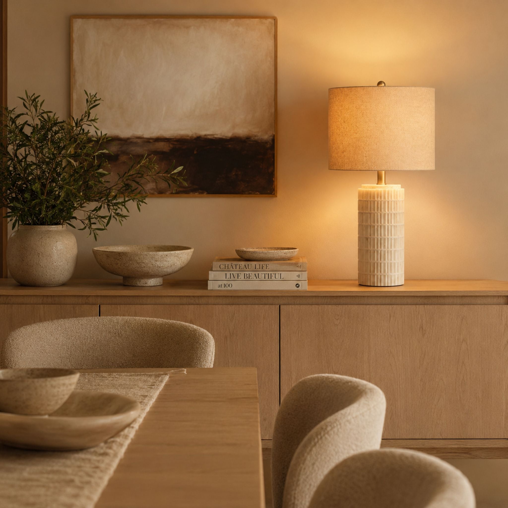 The Moderne Stone Lamp