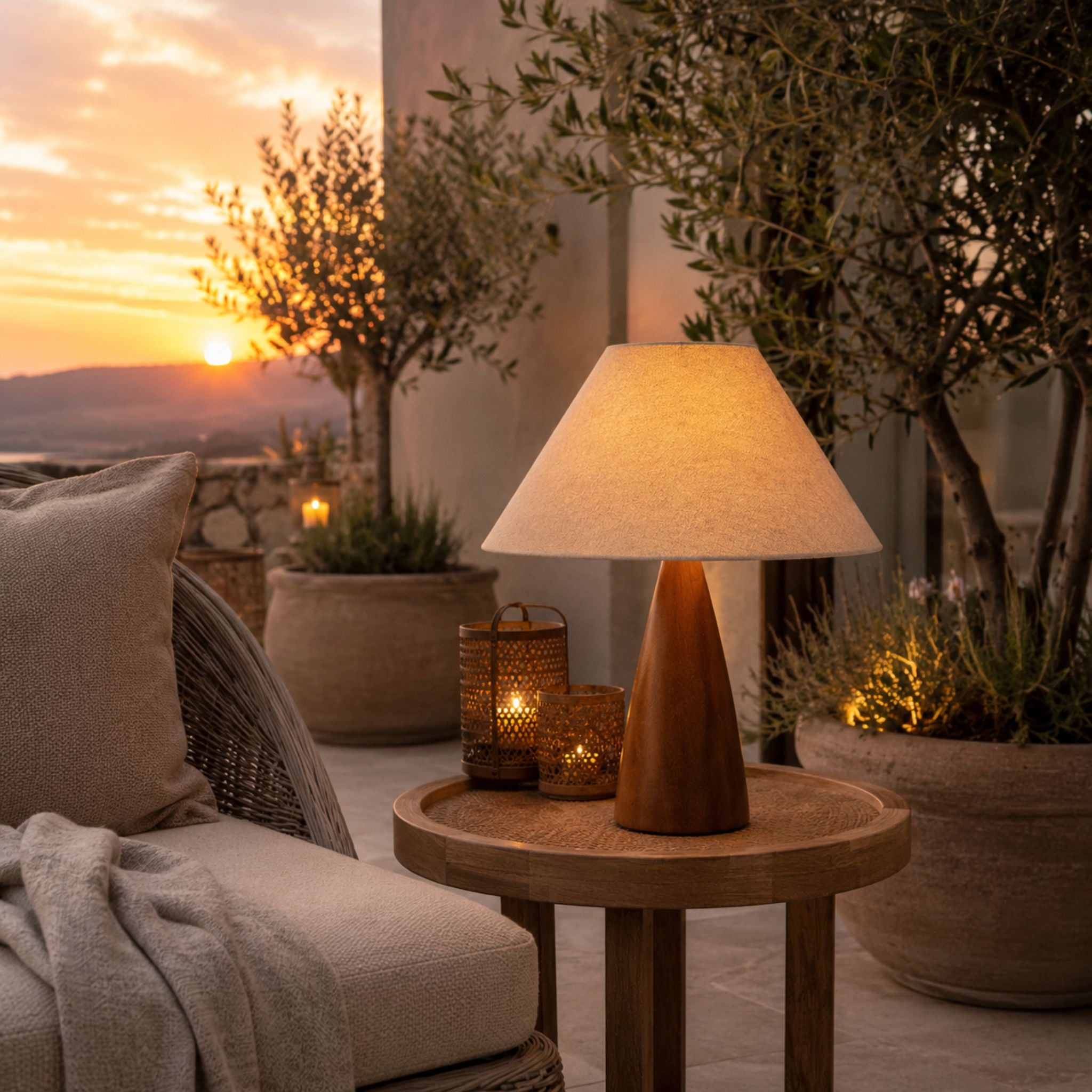 The Elegant Wooden Accent Table Lamp