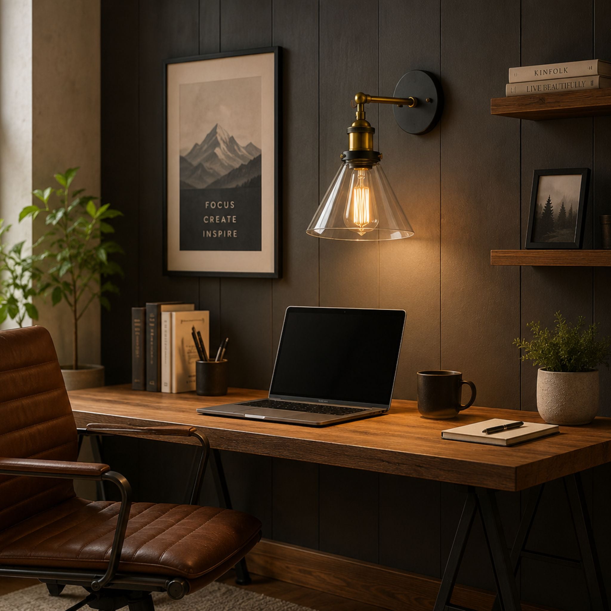 The Modern Farmhouse Glass Wall Light