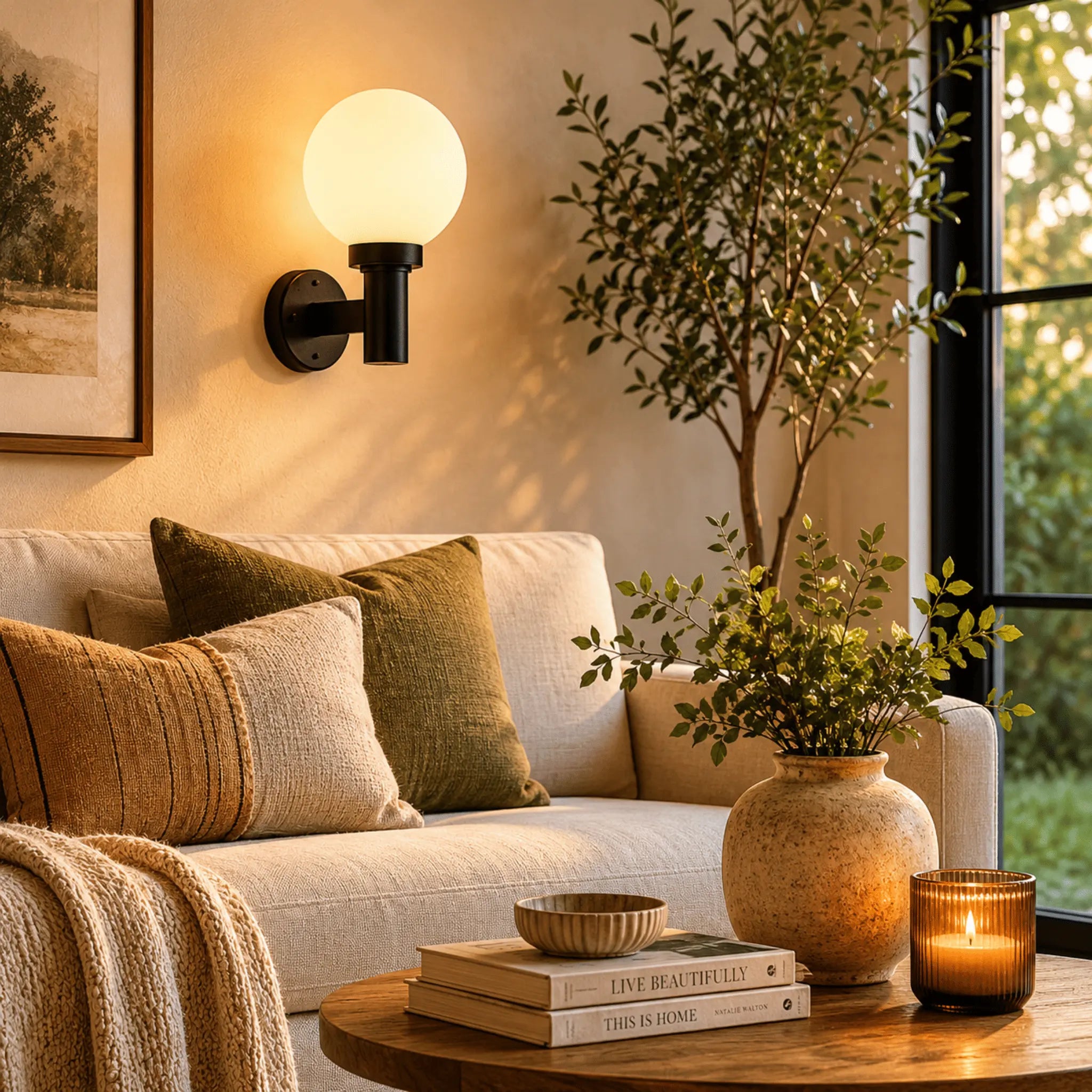 The Finished Exterior Wall Light