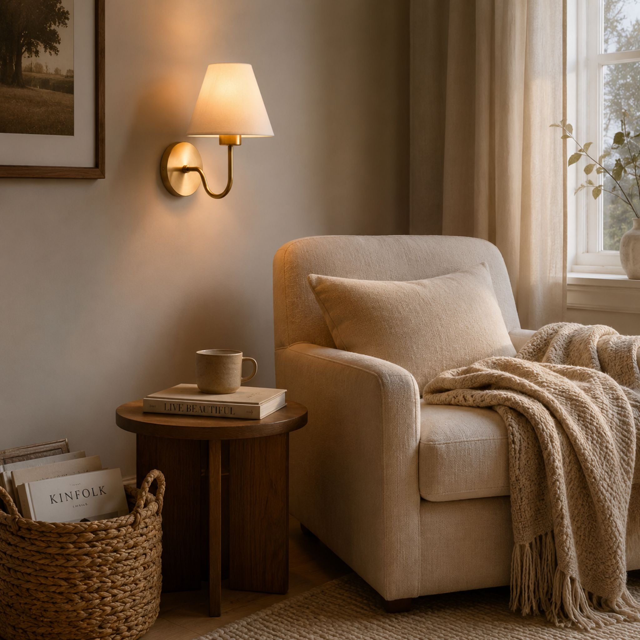 The Timeless Linen Wall Sconce