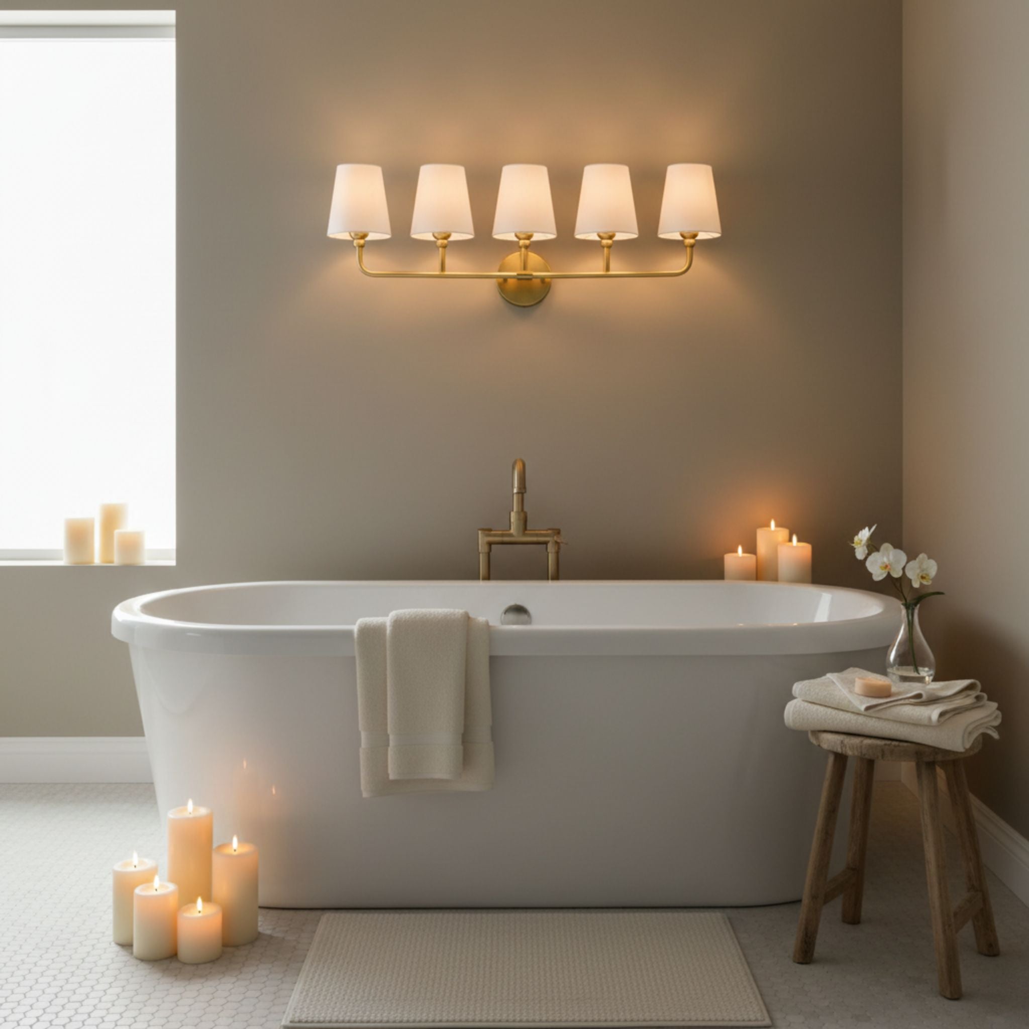 The Aria 5-Light Vanity Light