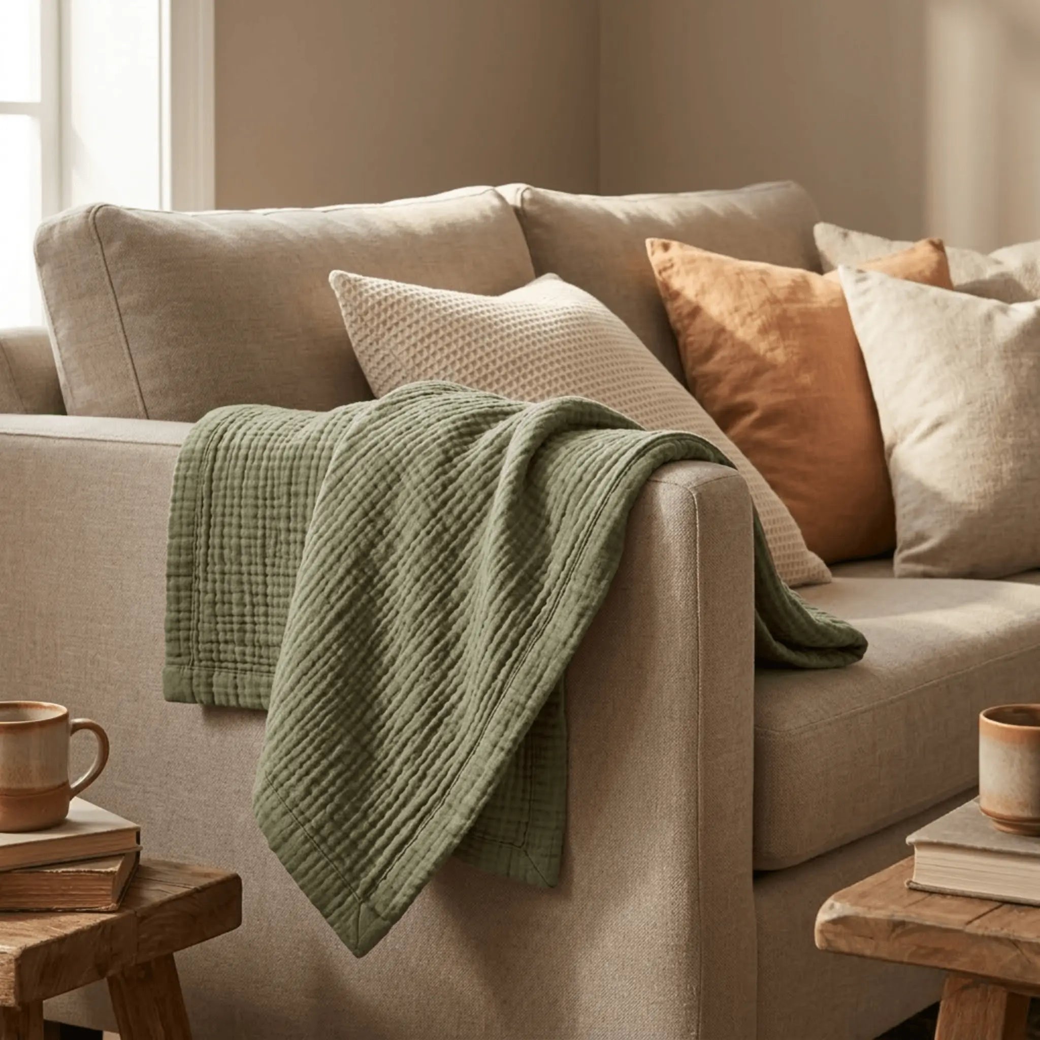 The Soft Living Cotton Gauze Blanket