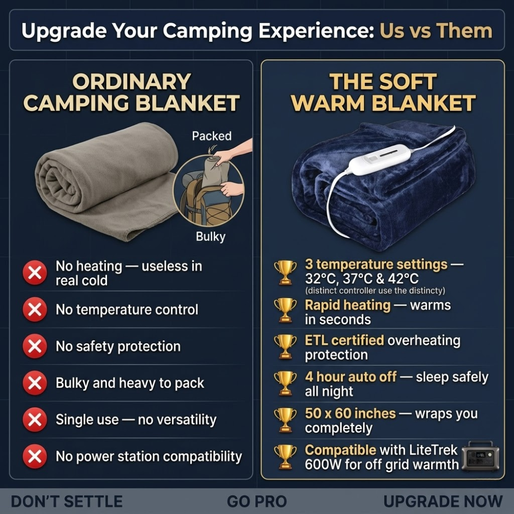 The Soft Warm Blanket — End Every Adventure Wrapped in Warmth