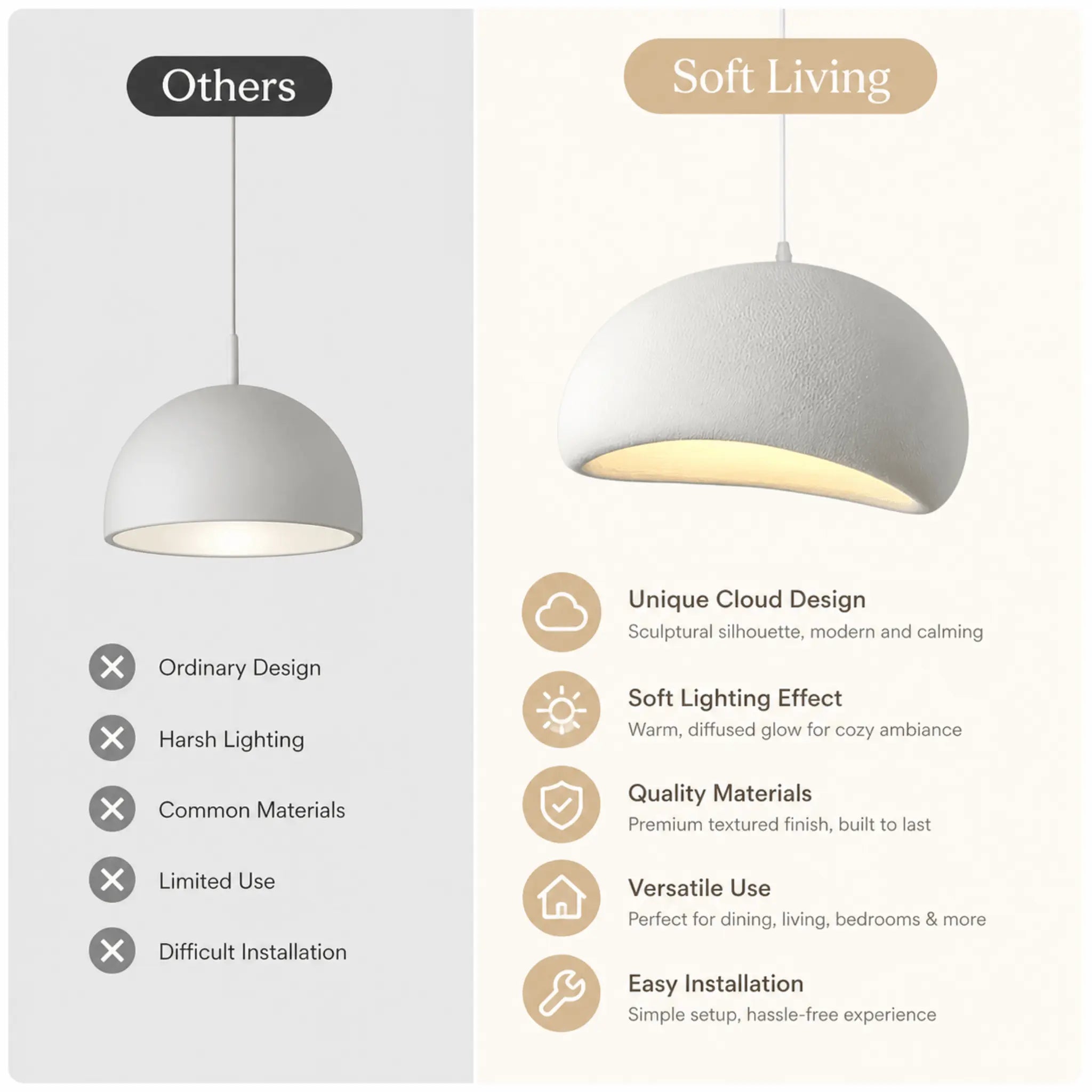 The Cloud Drift Pendant Light