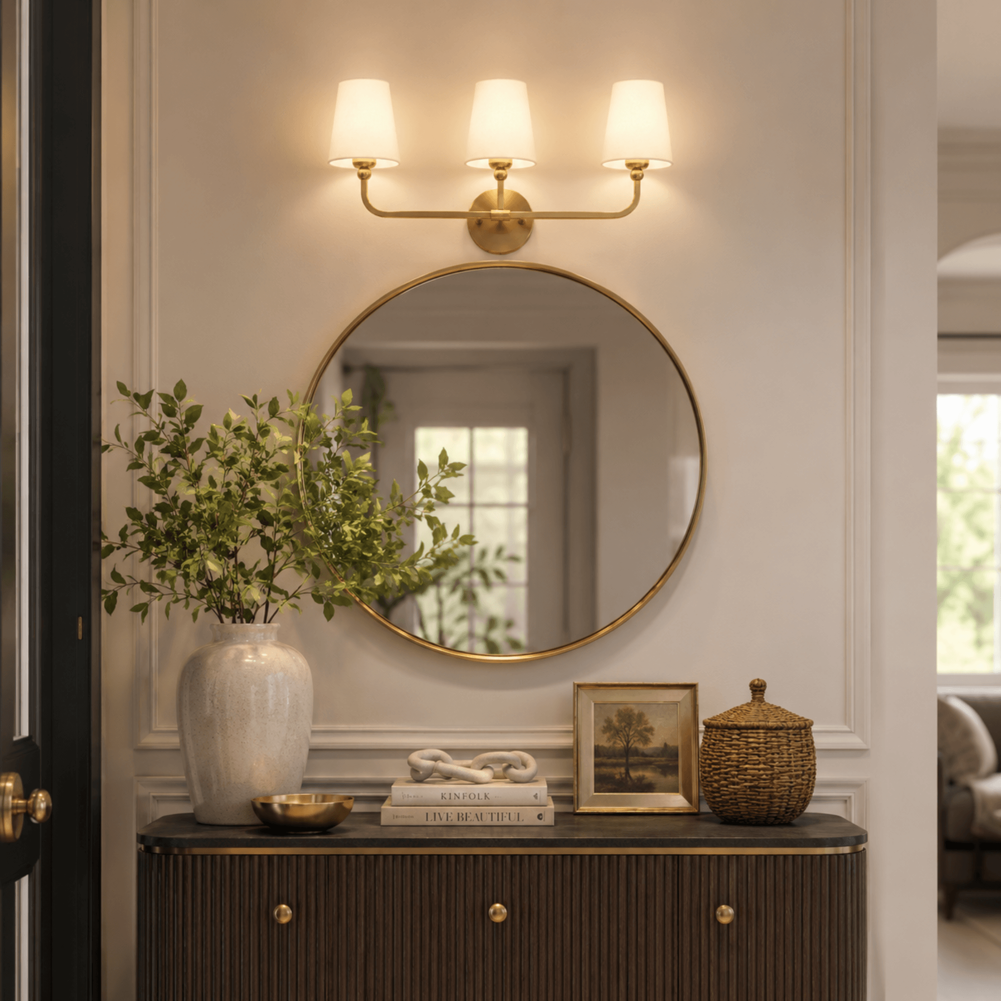 The Designer Brass Vanity Light
