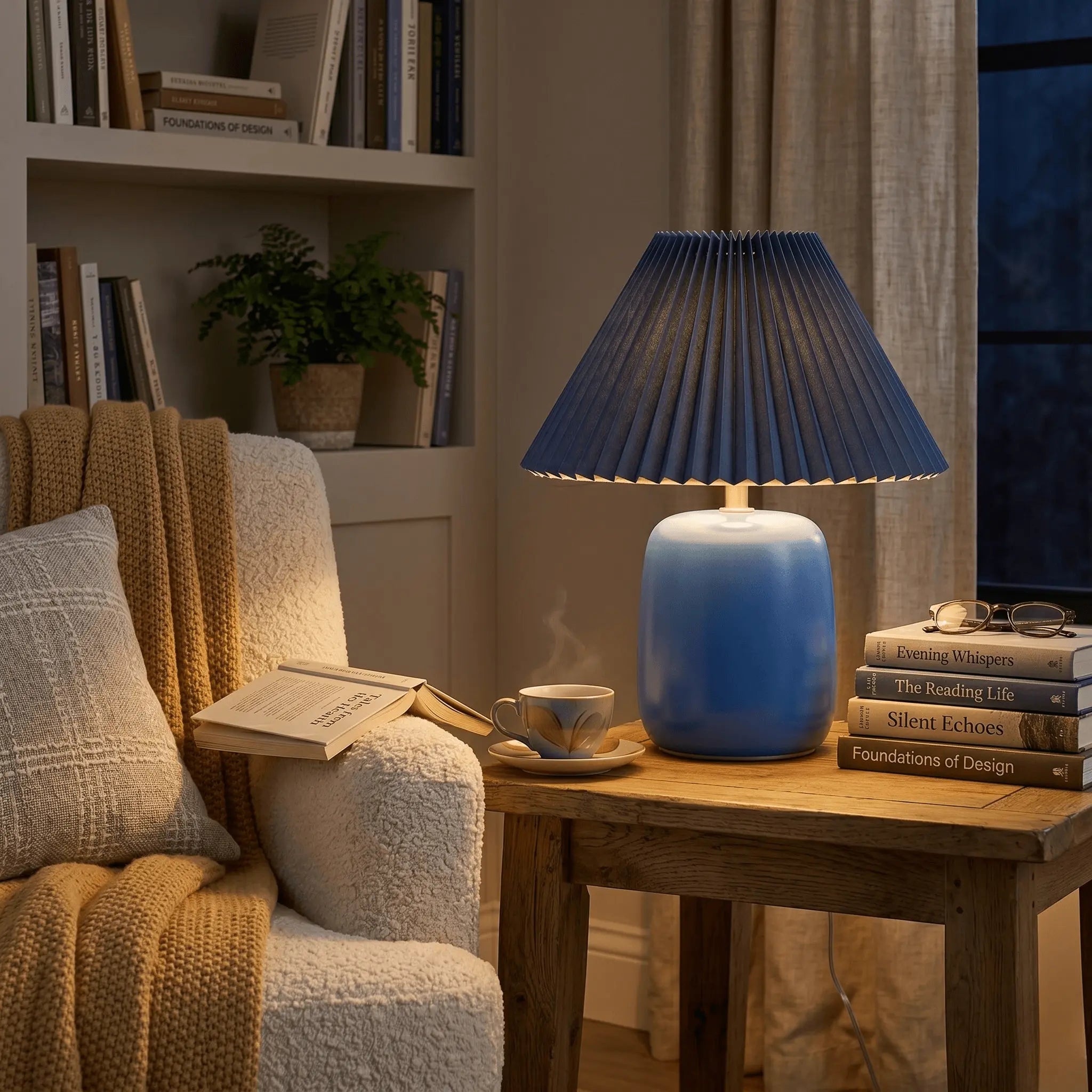 The Cerulean Ceramic Table Lamp