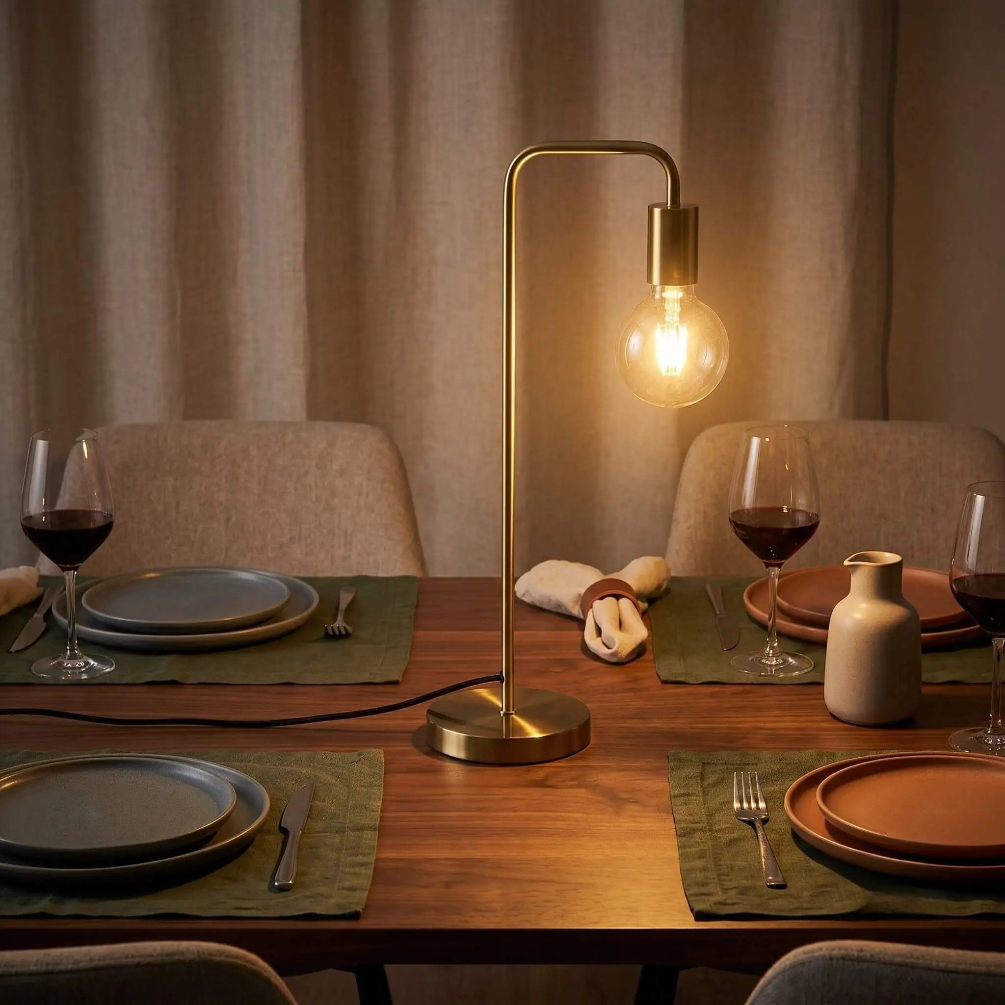 The Warm Glow Brass Lamp