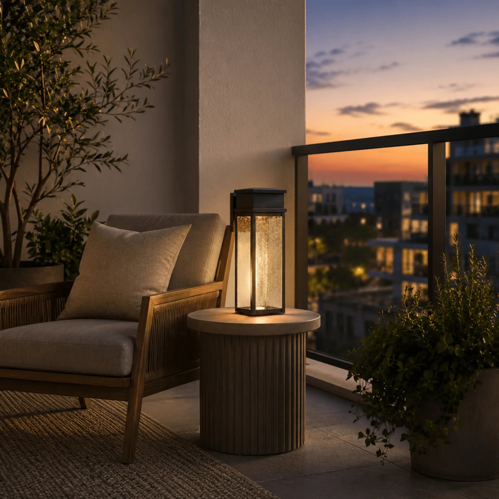 The Finished Exterior Outdoor Light Set