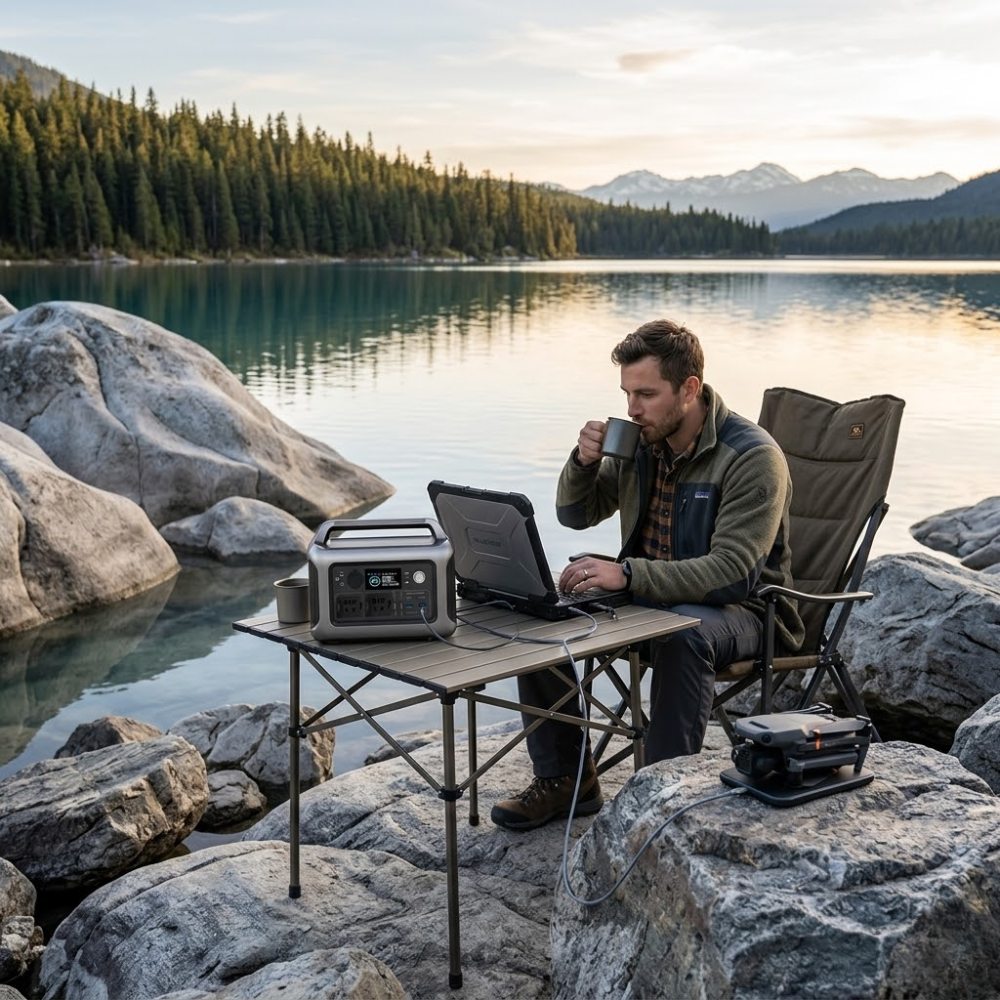 Soft Living LiteTrek 600W Portable Power Station - 299Wh LiFePO4 Solar Generator for Camping & Outdoors