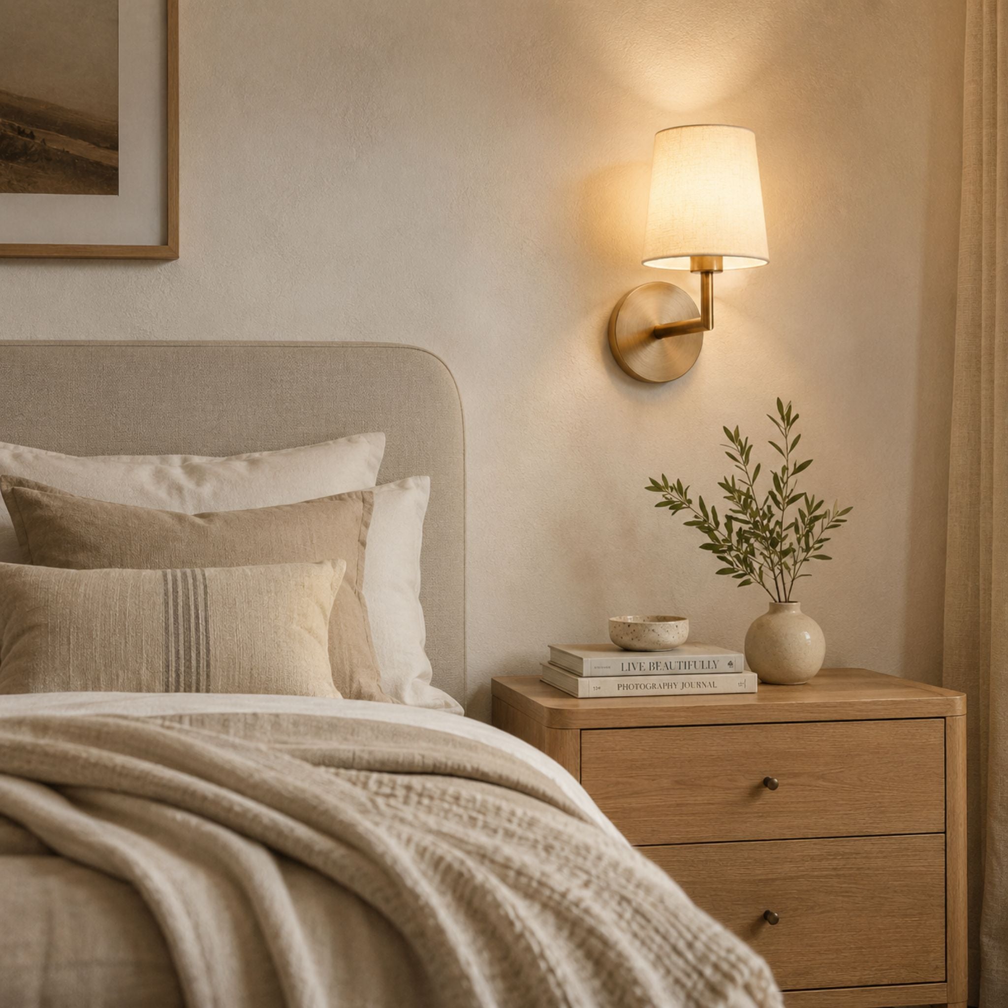 The Soft Glow Brass Sconce