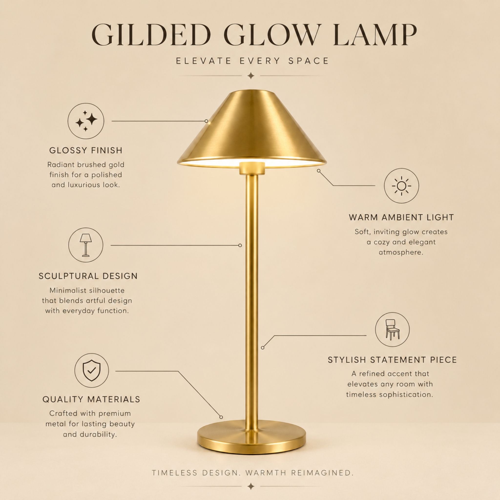 The Gilded Glow Lamp