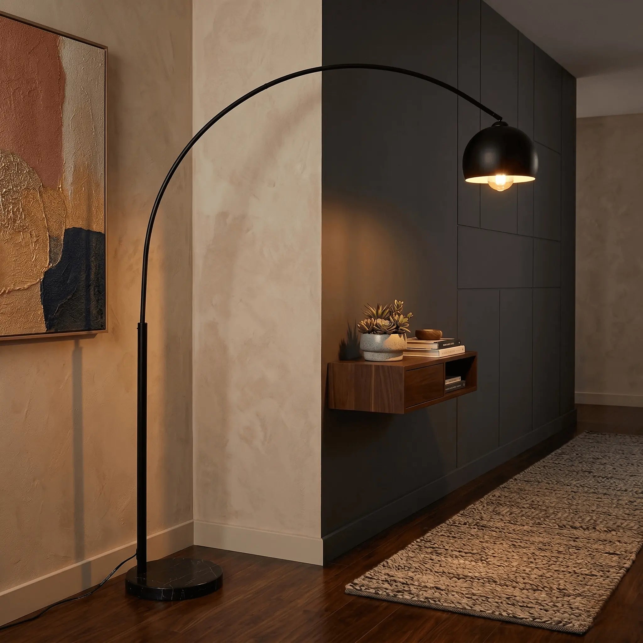 The Sculpted Arc Floor Lamp
