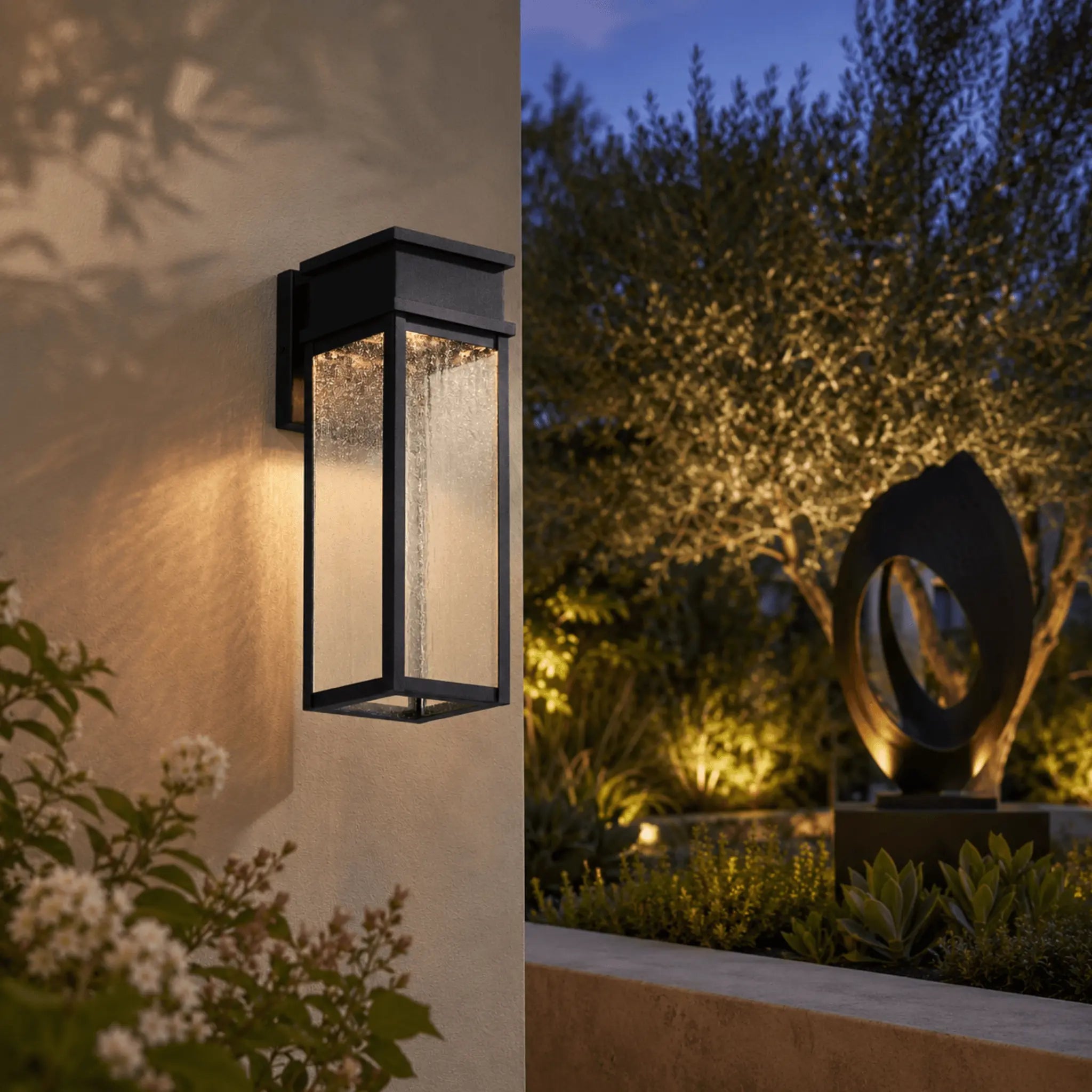 The Finished Exterior Outdoor Light Set