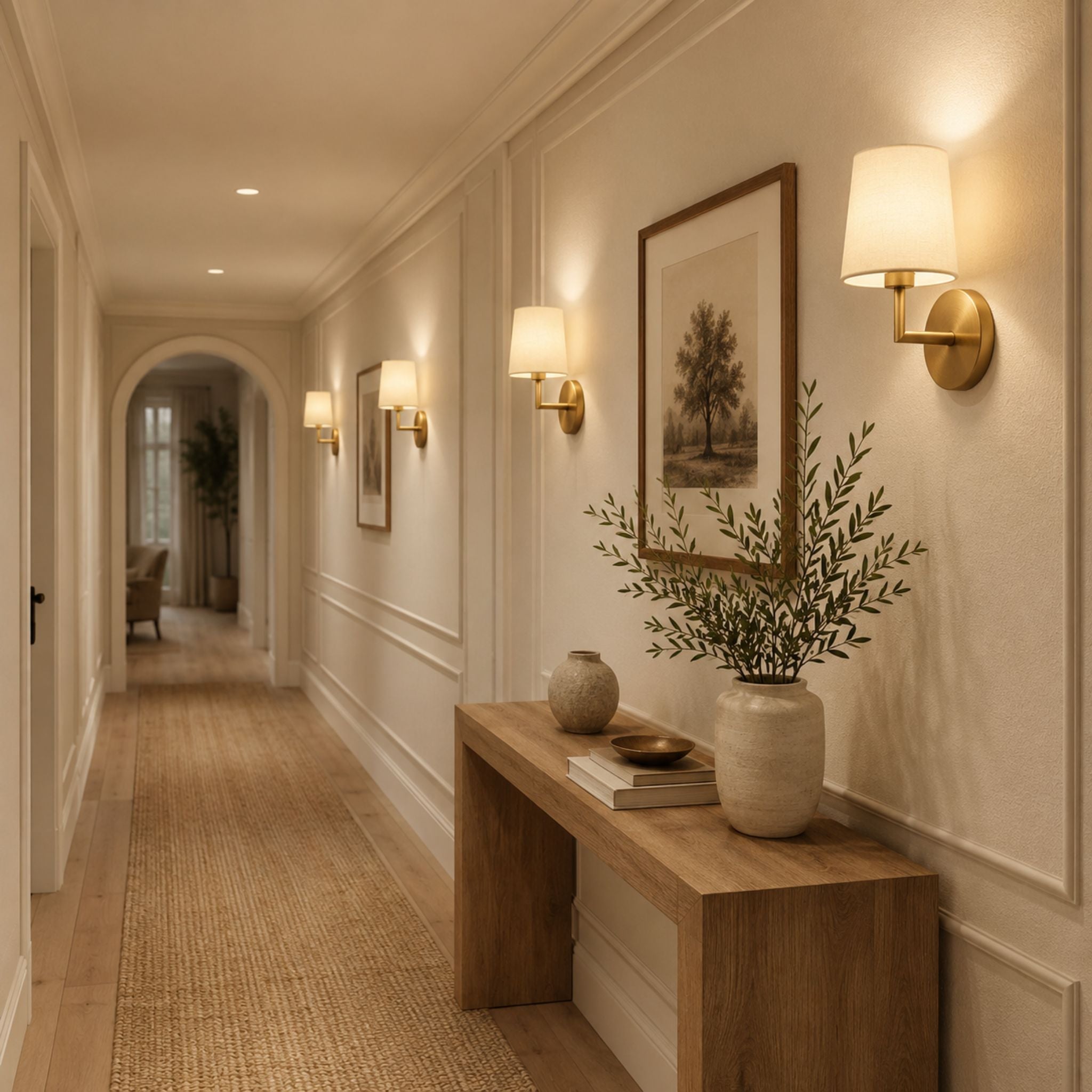 The Soft Glow Brass Sconce