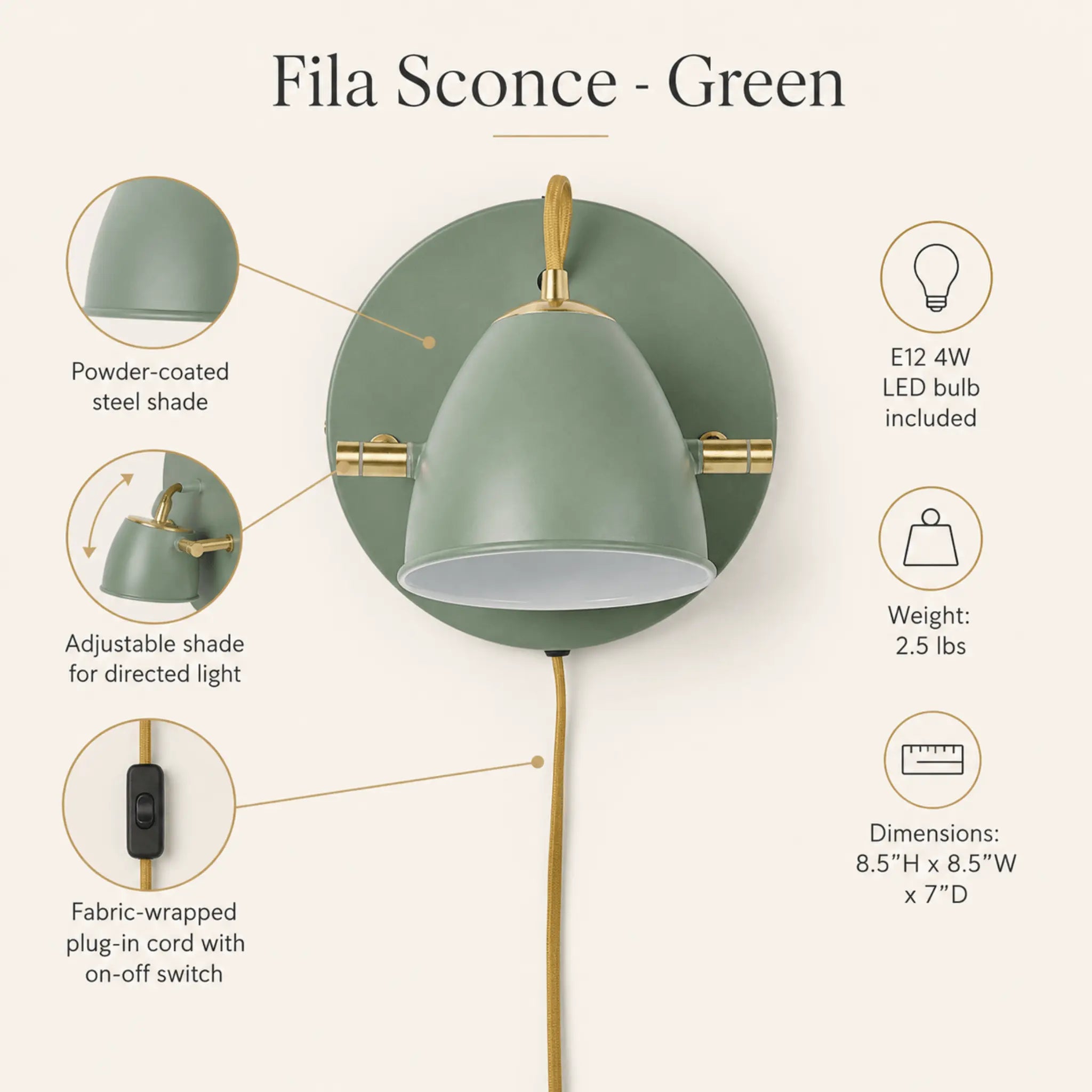 The Sage Accent Sconce