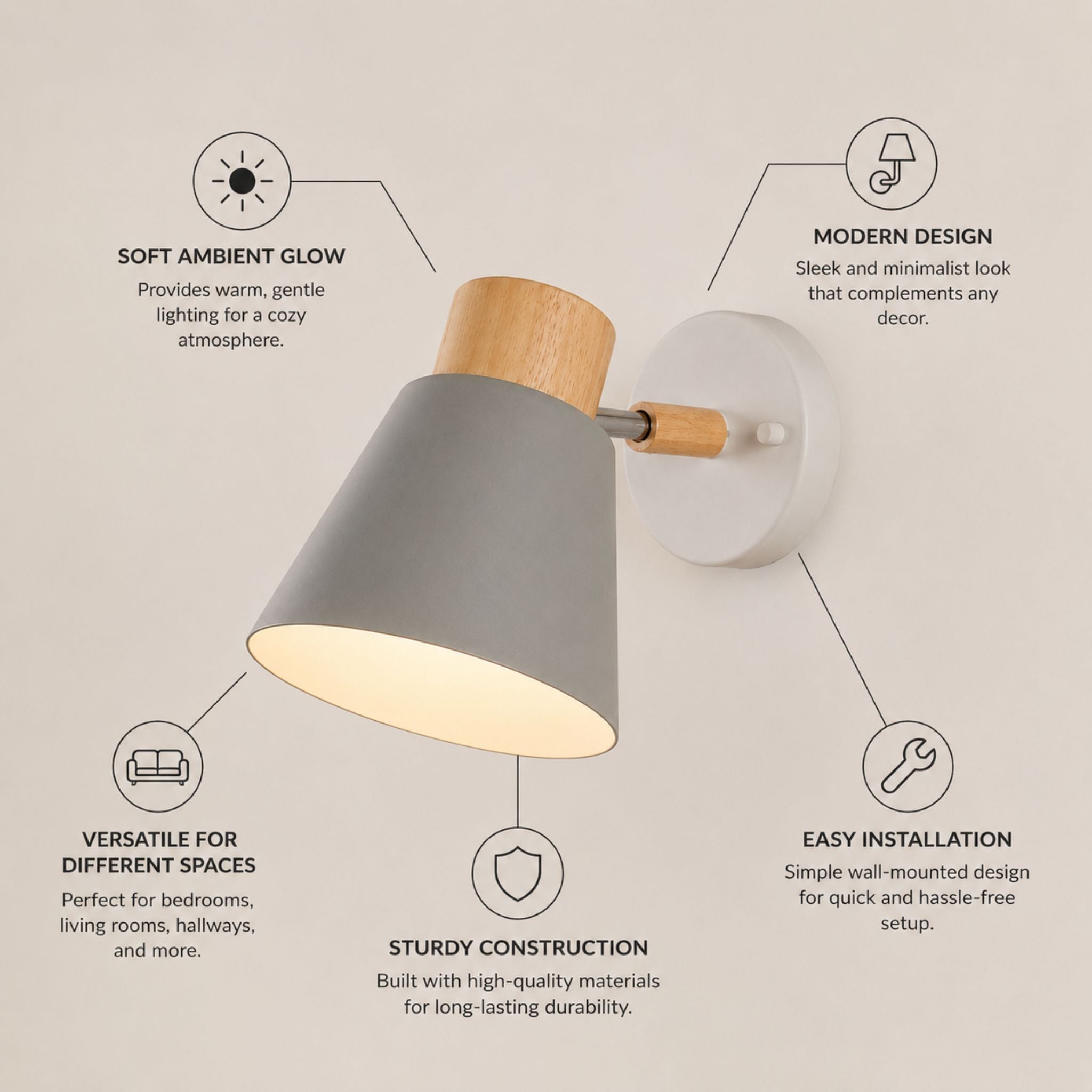 The Modern Timber Sconce