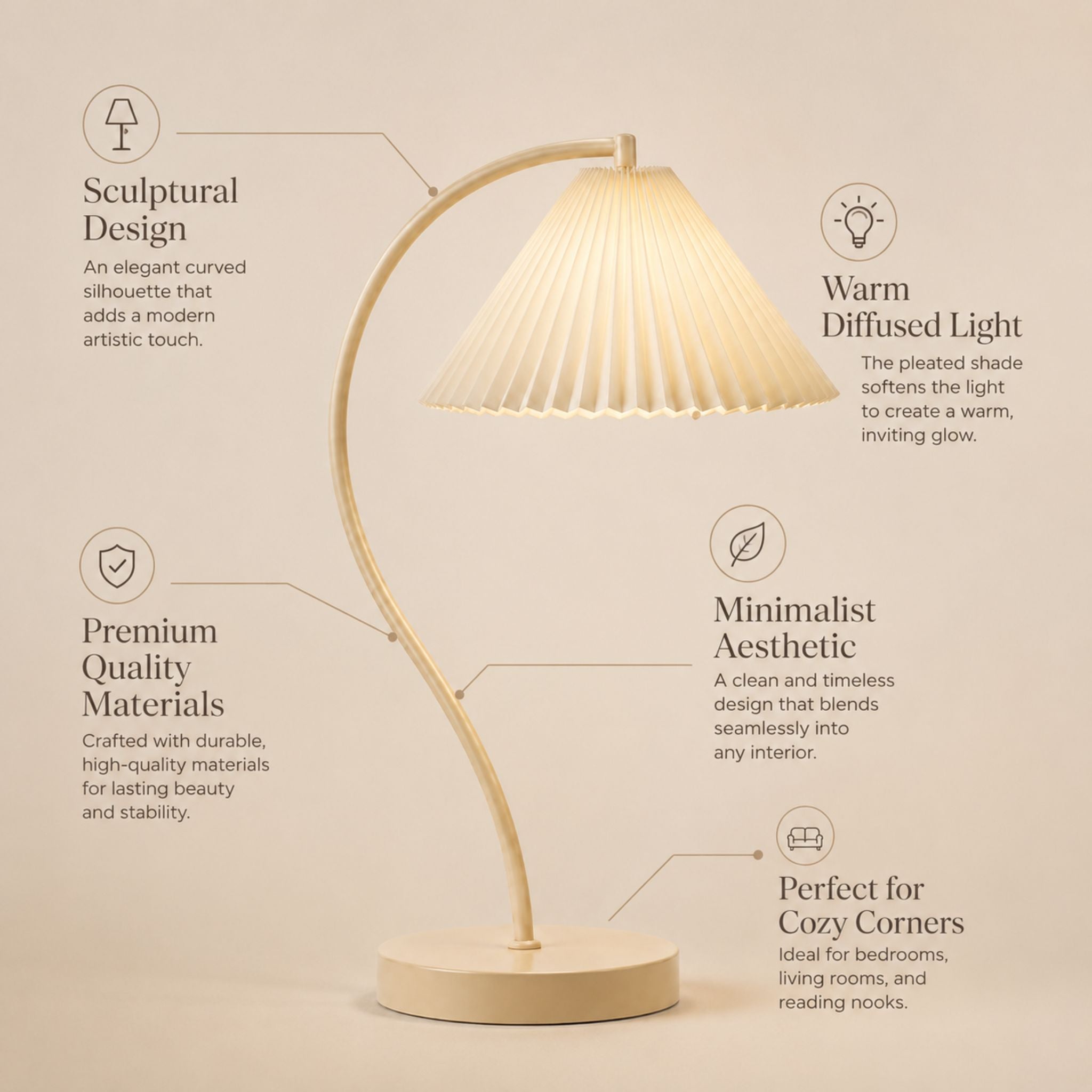 The Graceful Arc Table Lamp