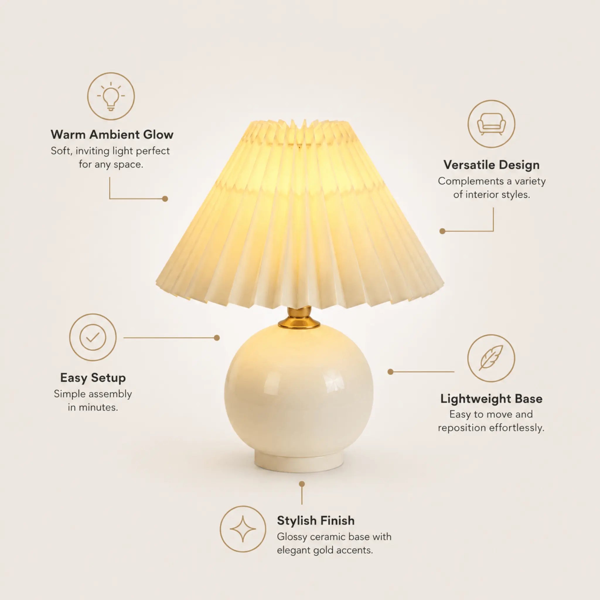The Petal Shade Table Lamp